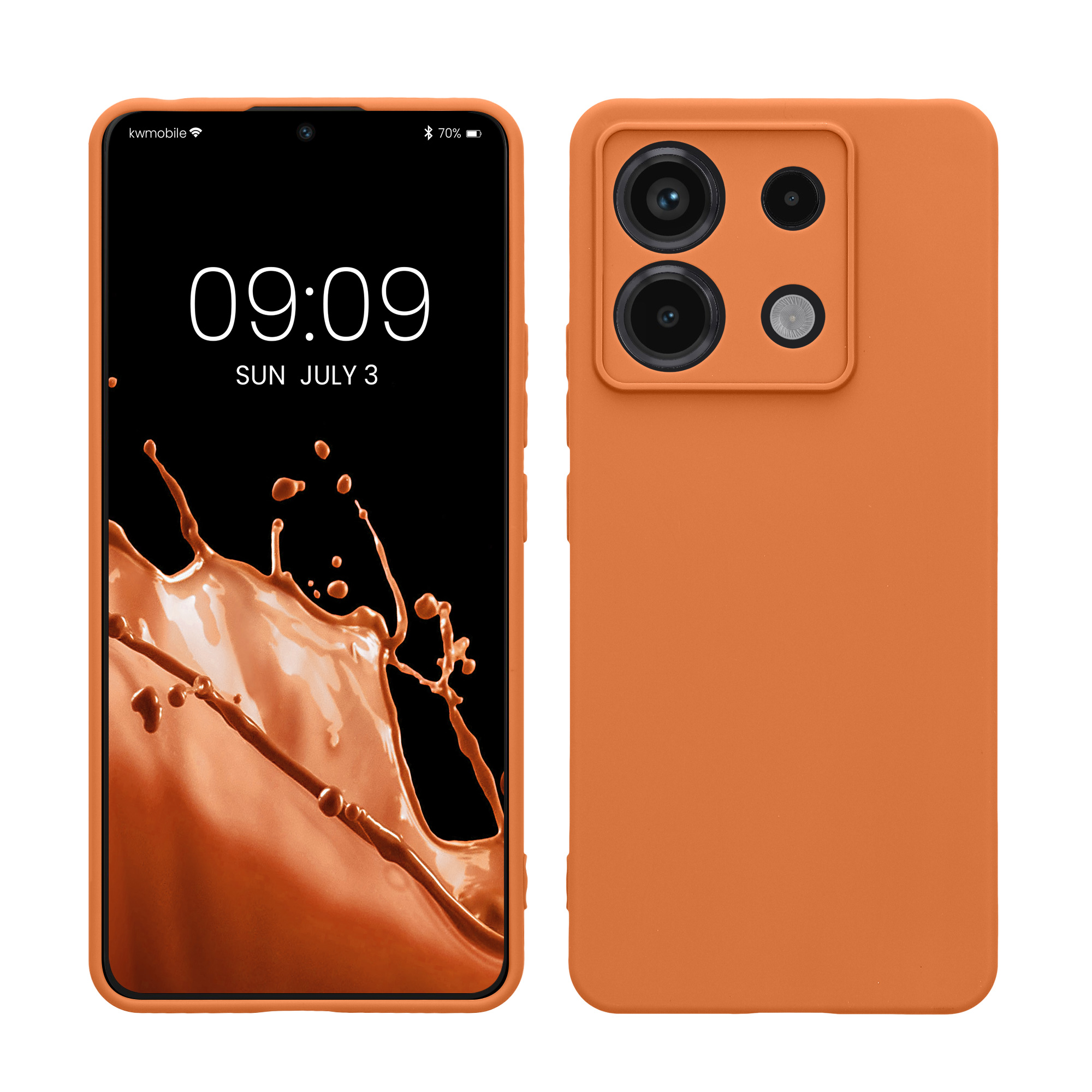 Kryt Xiaomi Redmi Note 13 Pro 5G silikonový TPU červená kwmobile