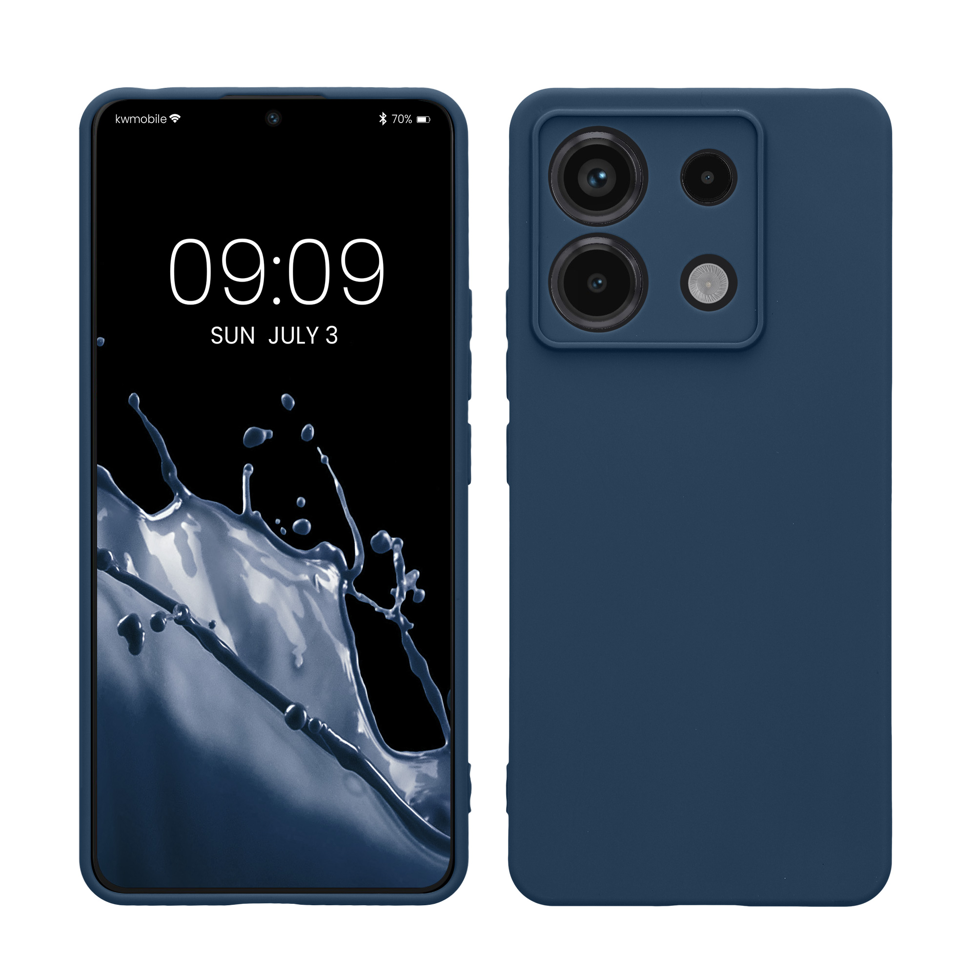 Kryt Xiaomi Redmi Note 13 Pro 5G silikonový TPU modrá kwmobile