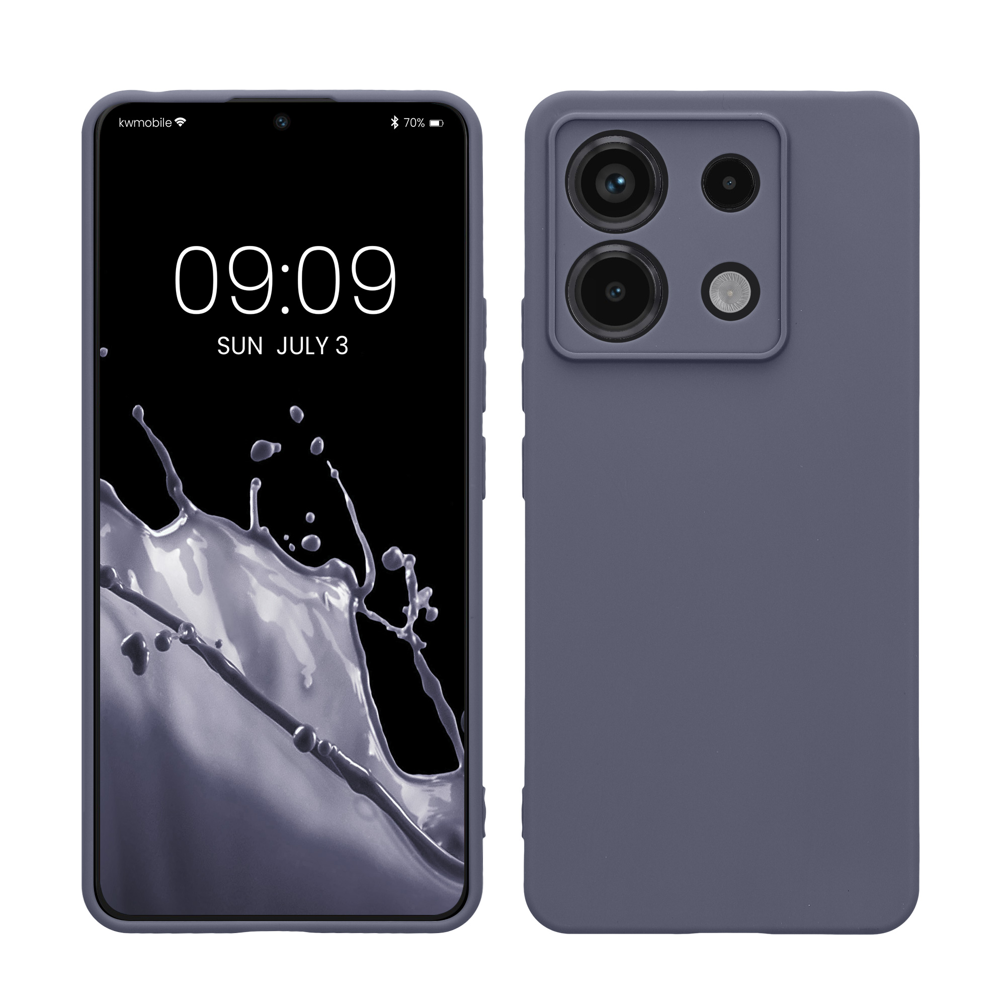Kryt Xiaomi Redmi Note 13 Pro 5G silikonový TPU modrá kwmobile