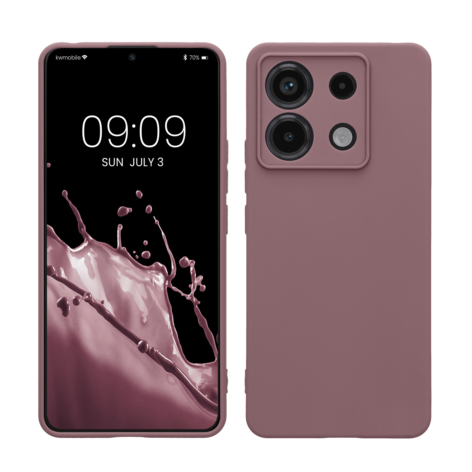 Kryt Xiaomi Redmi Note 13 Pro 5G silikonový TPU fialová kwmobile