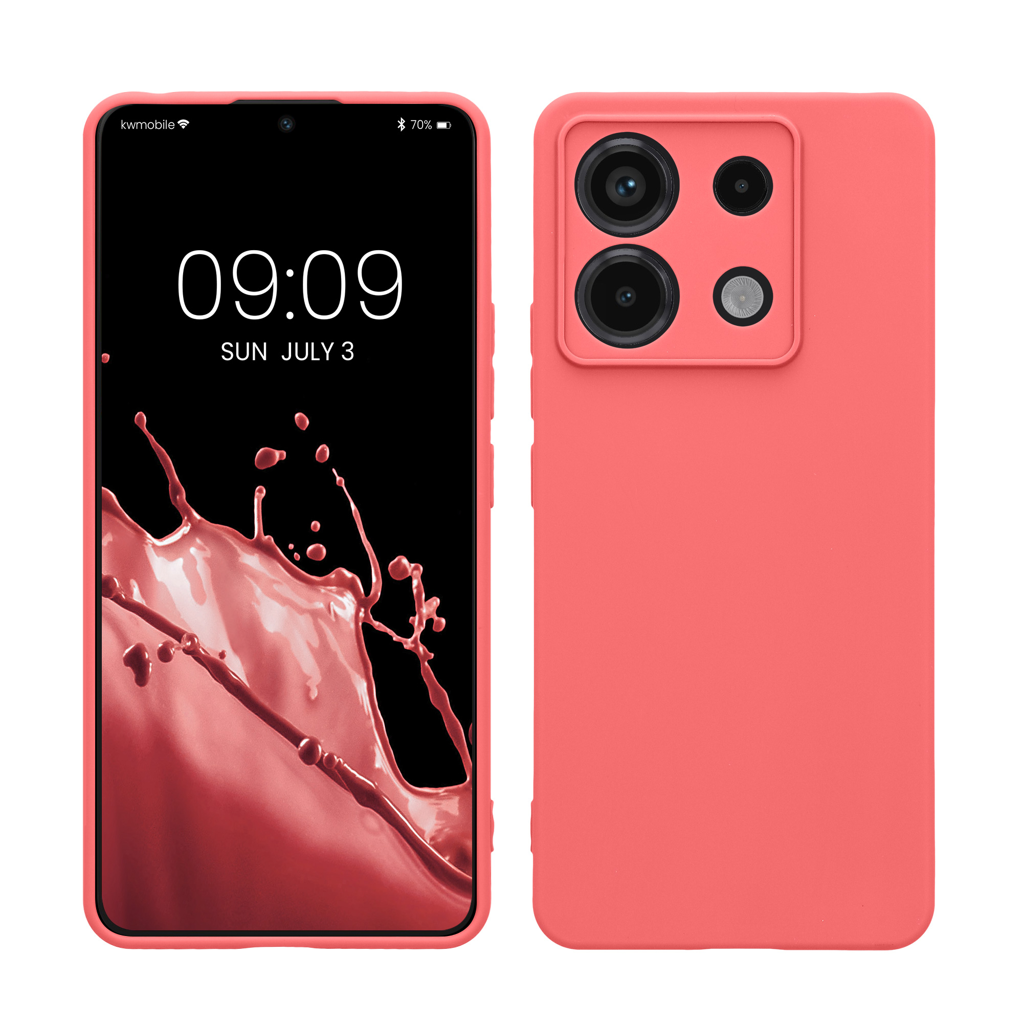 Kryt Xiaomi Redmi Note 13 Pro 5G silikonový TPU korálová kwmobile