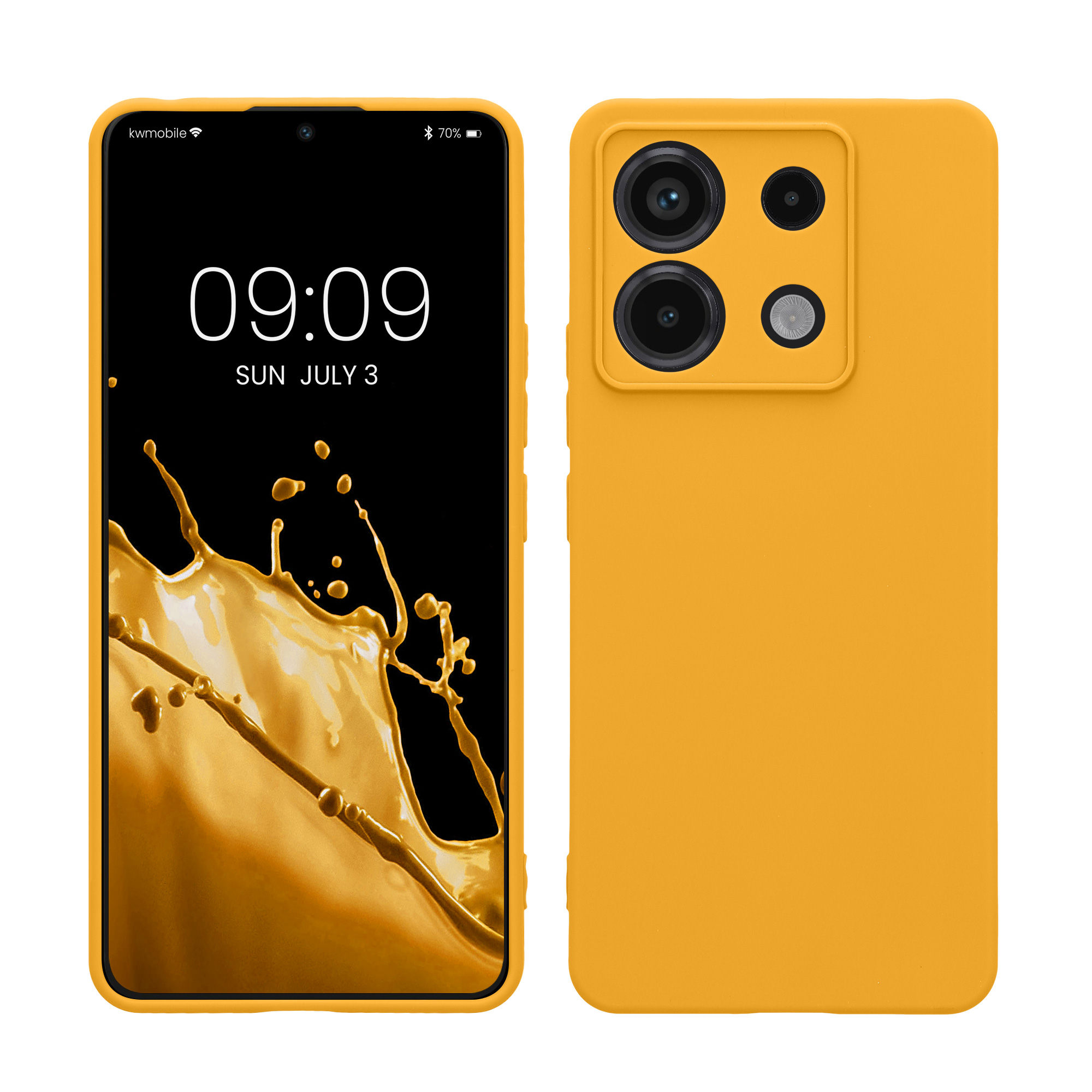 Kryt Xiaomi Redmi Note 13 Pro 5G silikonový TPU červená kwmobile