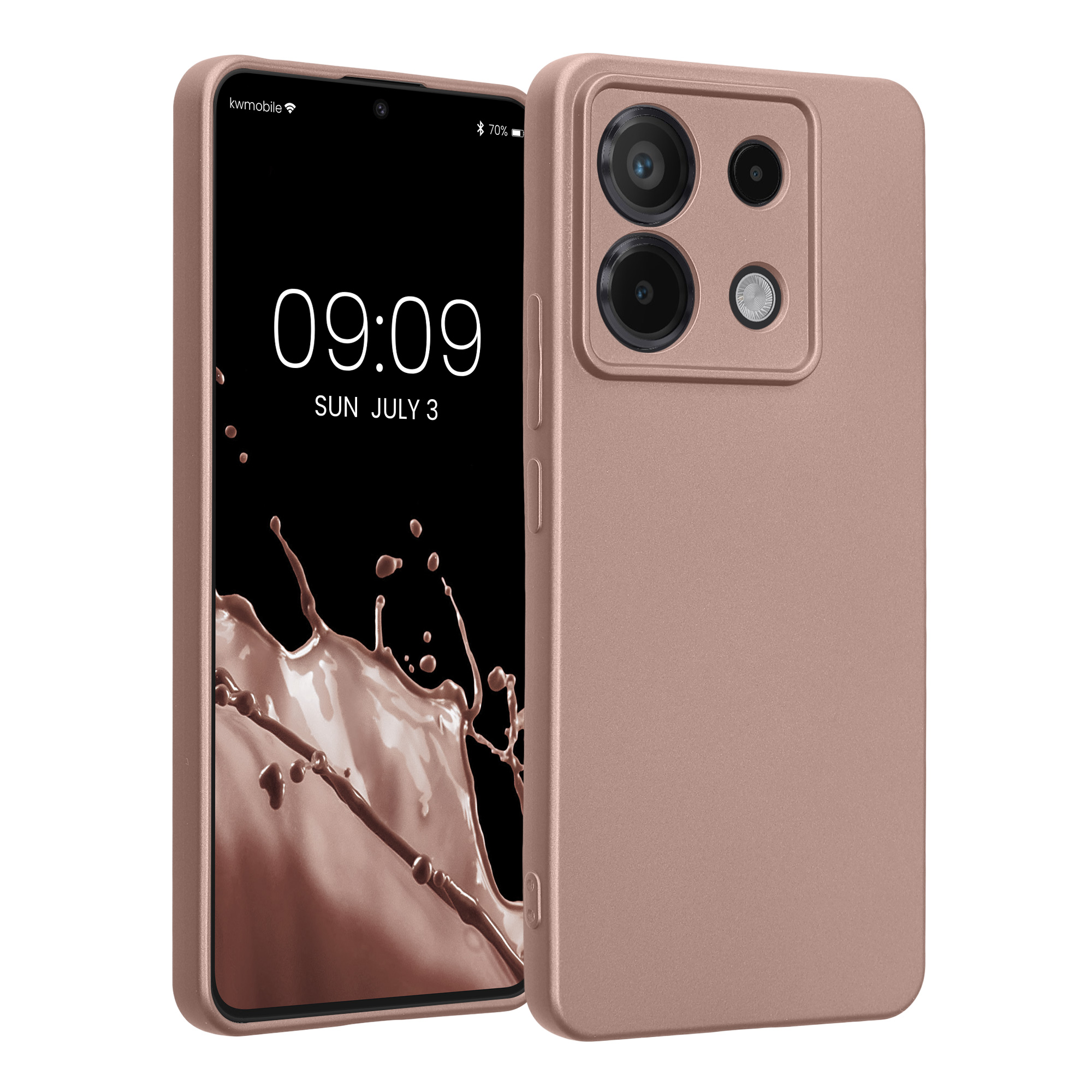 Kryt Xiaomi Redmi Note 13 Pro 5G metalický TPU červená kwmobile
