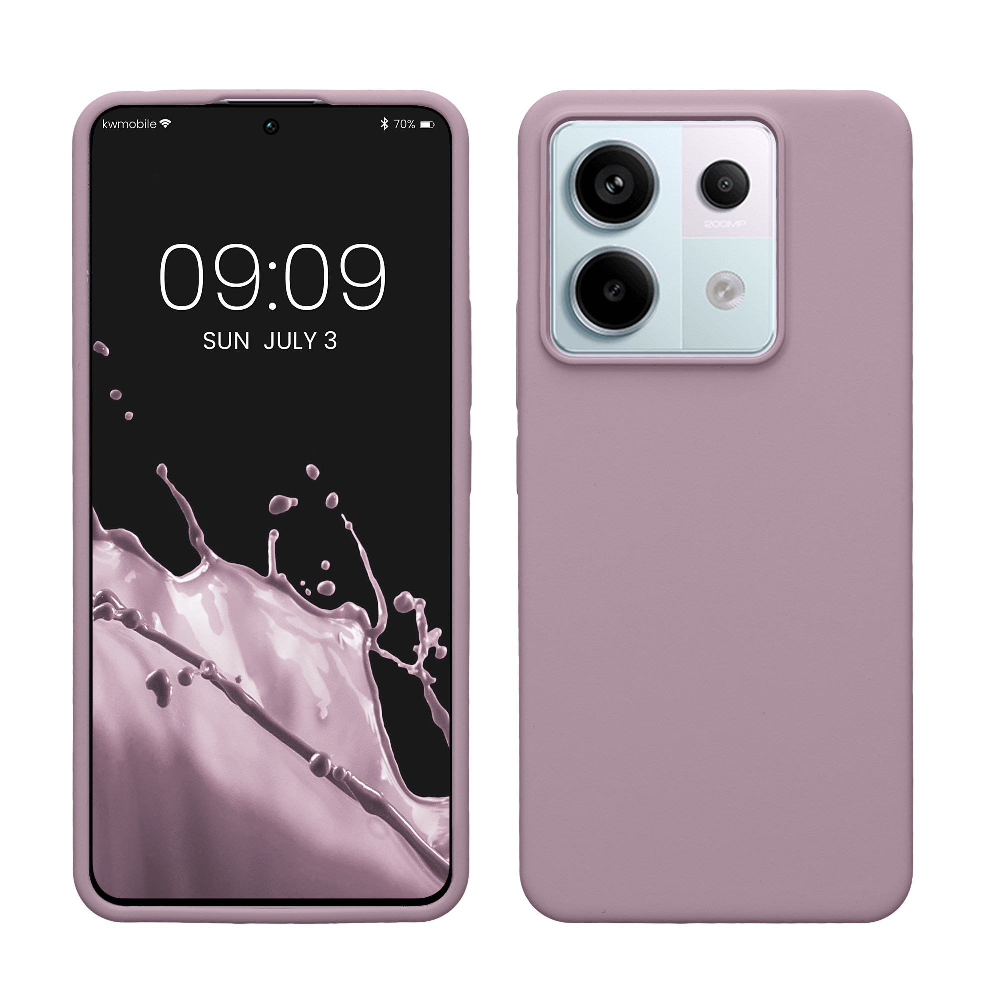 Kryt Xiaomi Redmi Note 13 Pro 5G silikonový TPU červená kwmobile