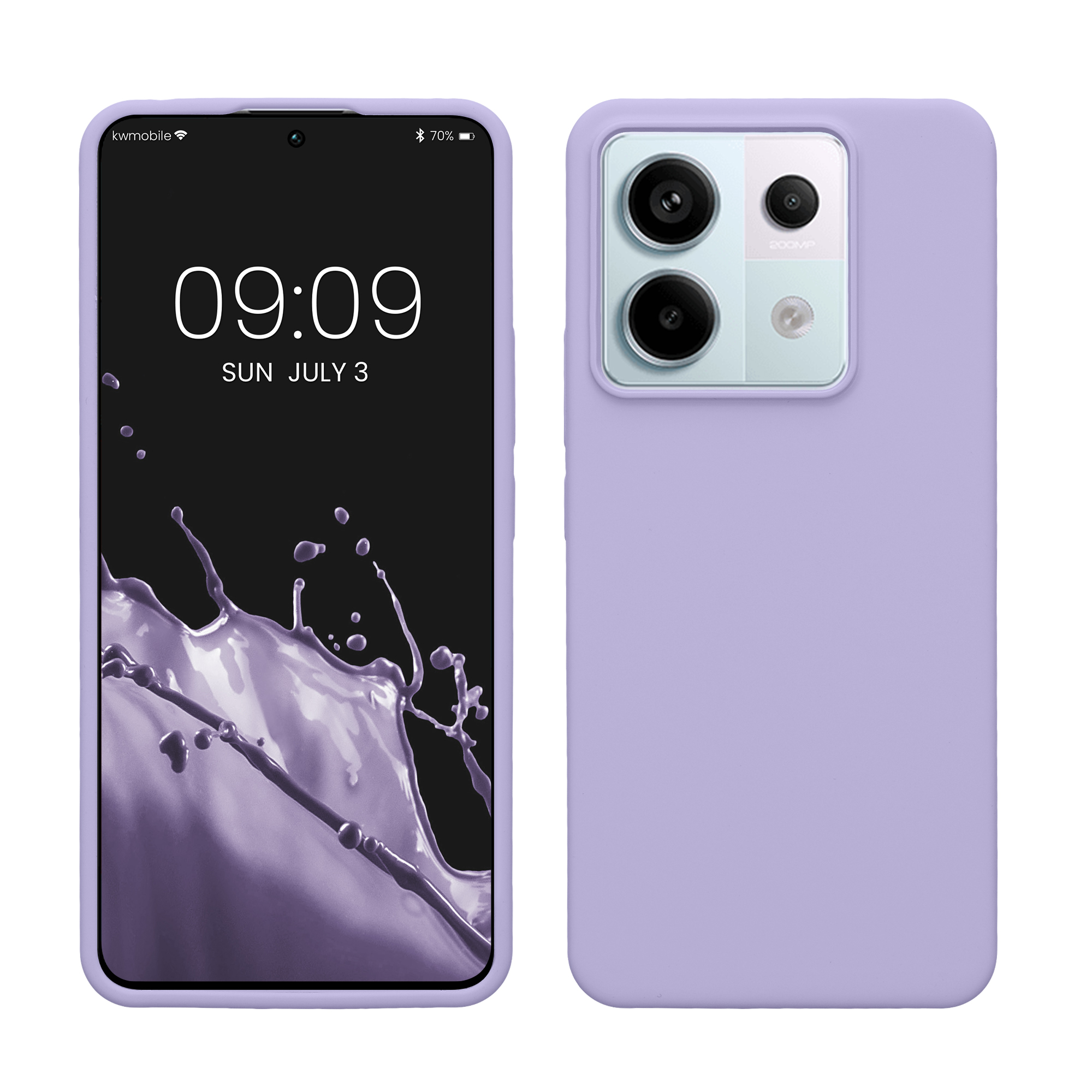 Kryt Xiaomi Redmi Note 13 Pro 5G silikonový TPU levandulová kwmobile