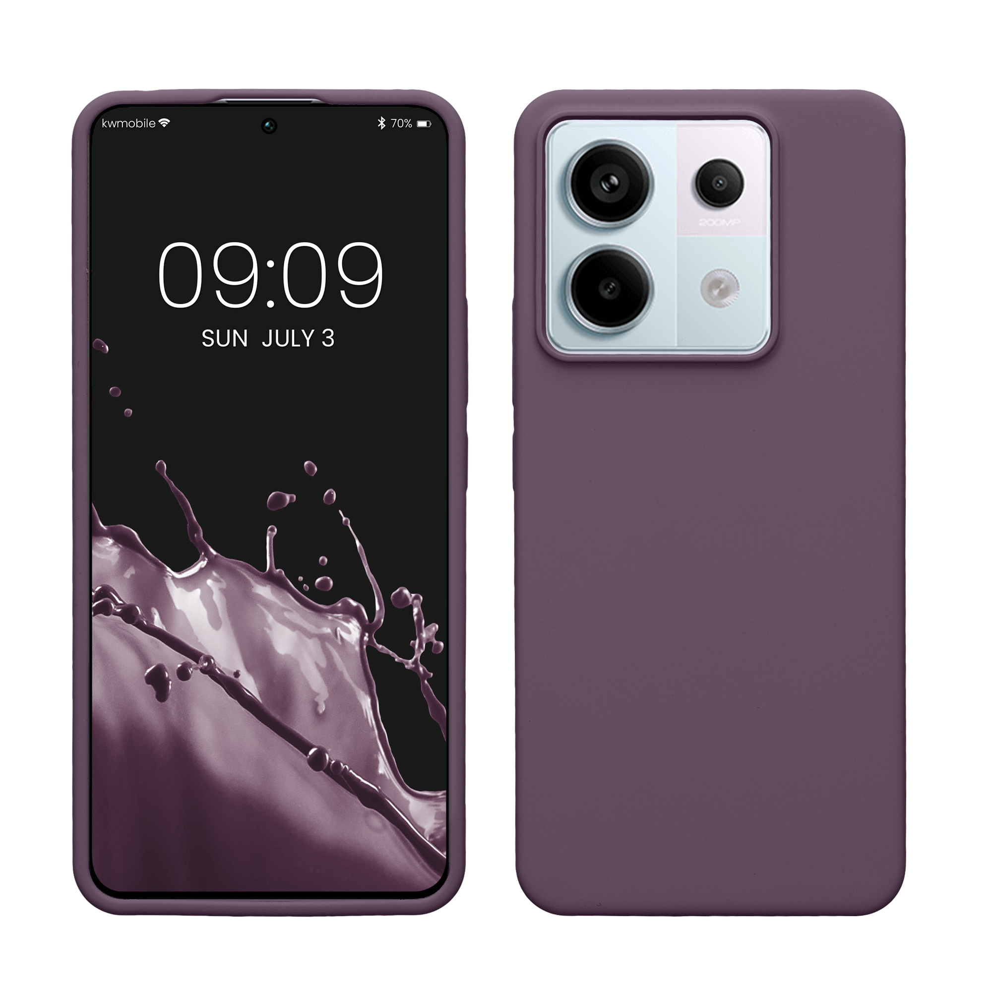 Kryt Xiaomi Redmi Note 13 Pro 5G silikonový TPU červená kwmobile