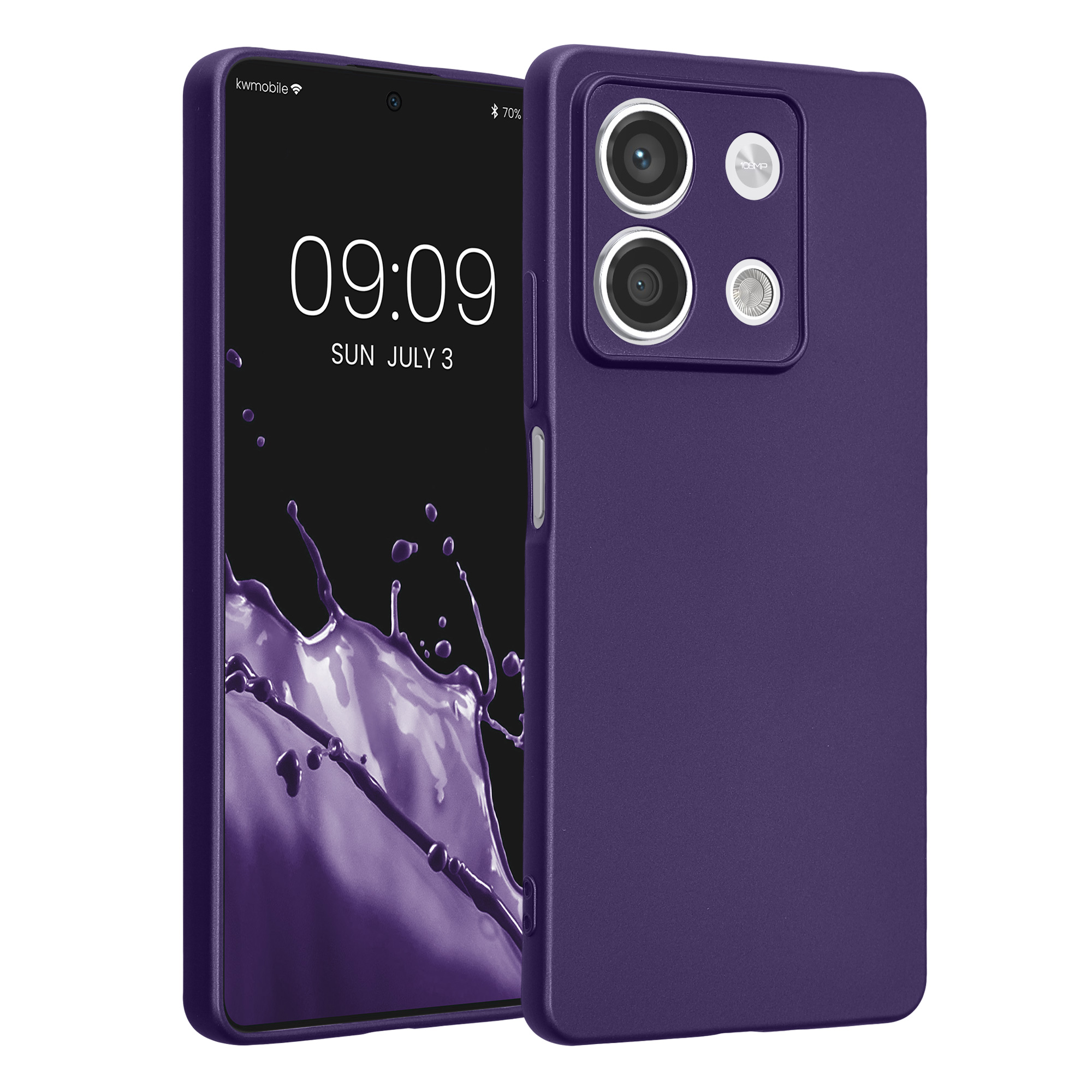 Kryt Xiaomi Redmi Note 13 5G metalický TPU modrá kwmobile