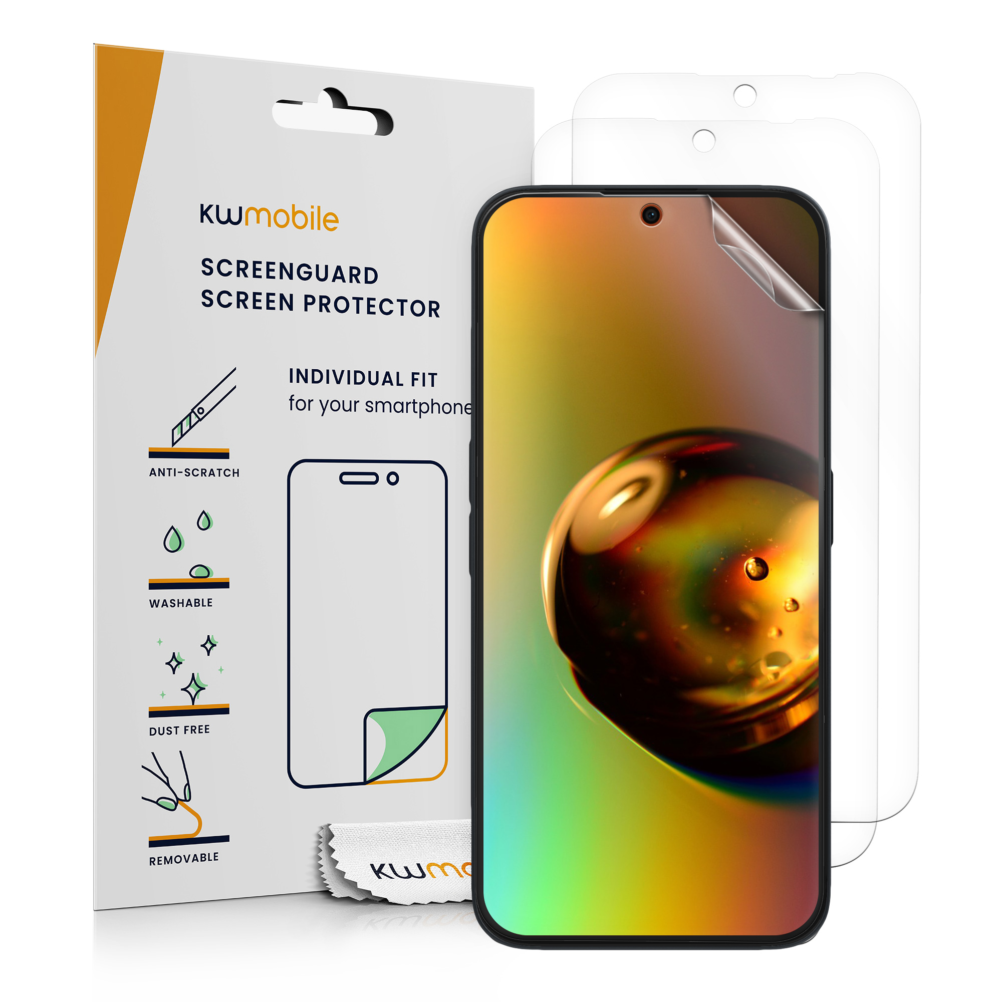 Ochranná fólie Nothing Phone 2a / Phone 2a Plus kwmobile - transparentní