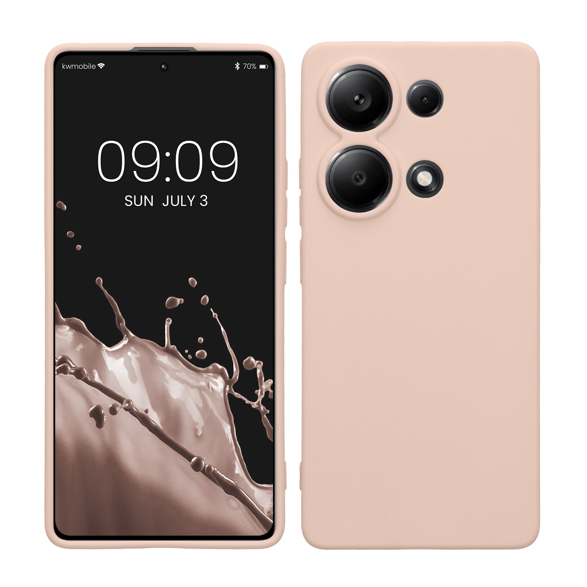Kryt Xiaomi Redmi Note 13 Pro 4G silikonový TPU kokosová - vícebarevná kwmobile