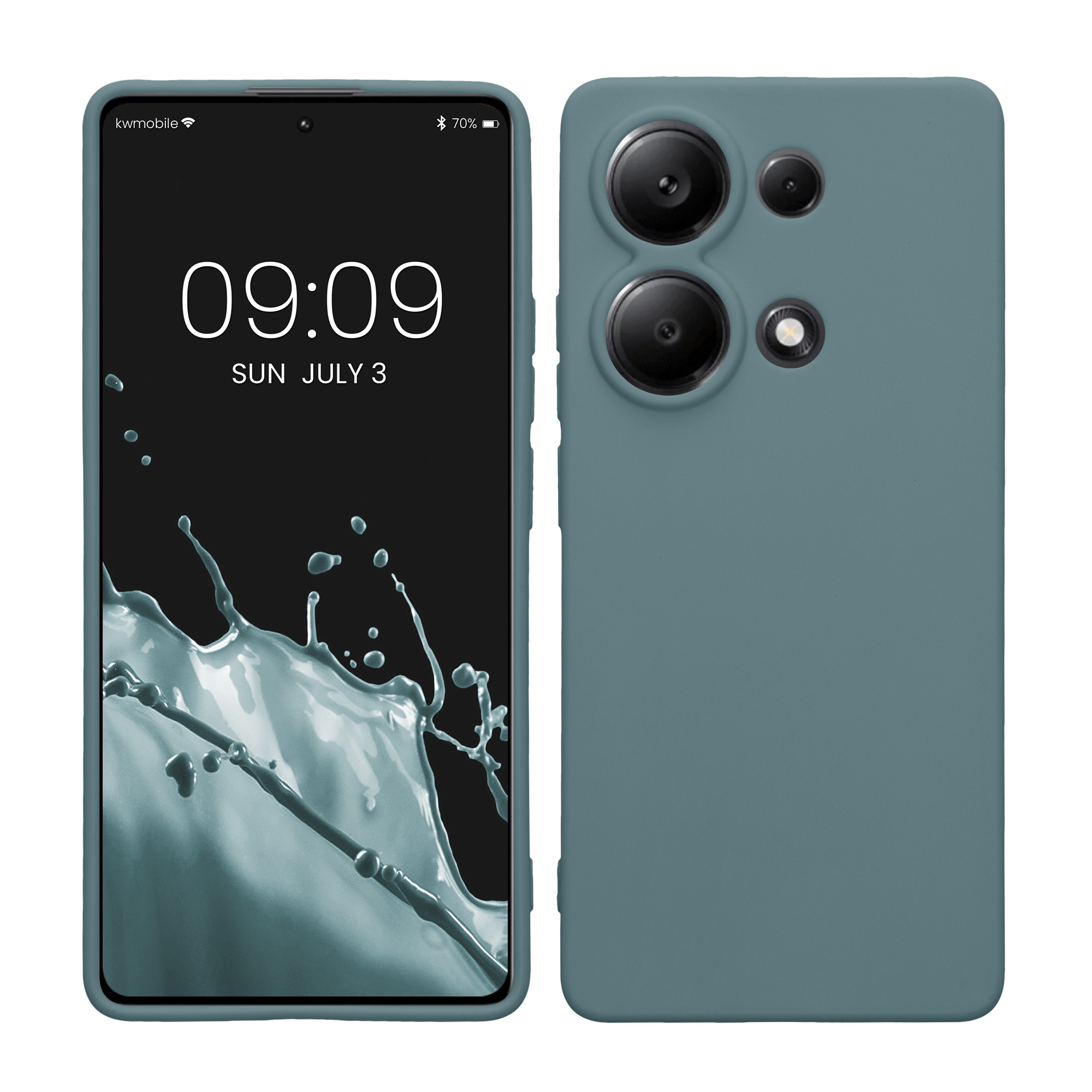 Kryt Xiaomi Redmi Note 13 Pro 4G silikonový TPU arktická noc kwmobile