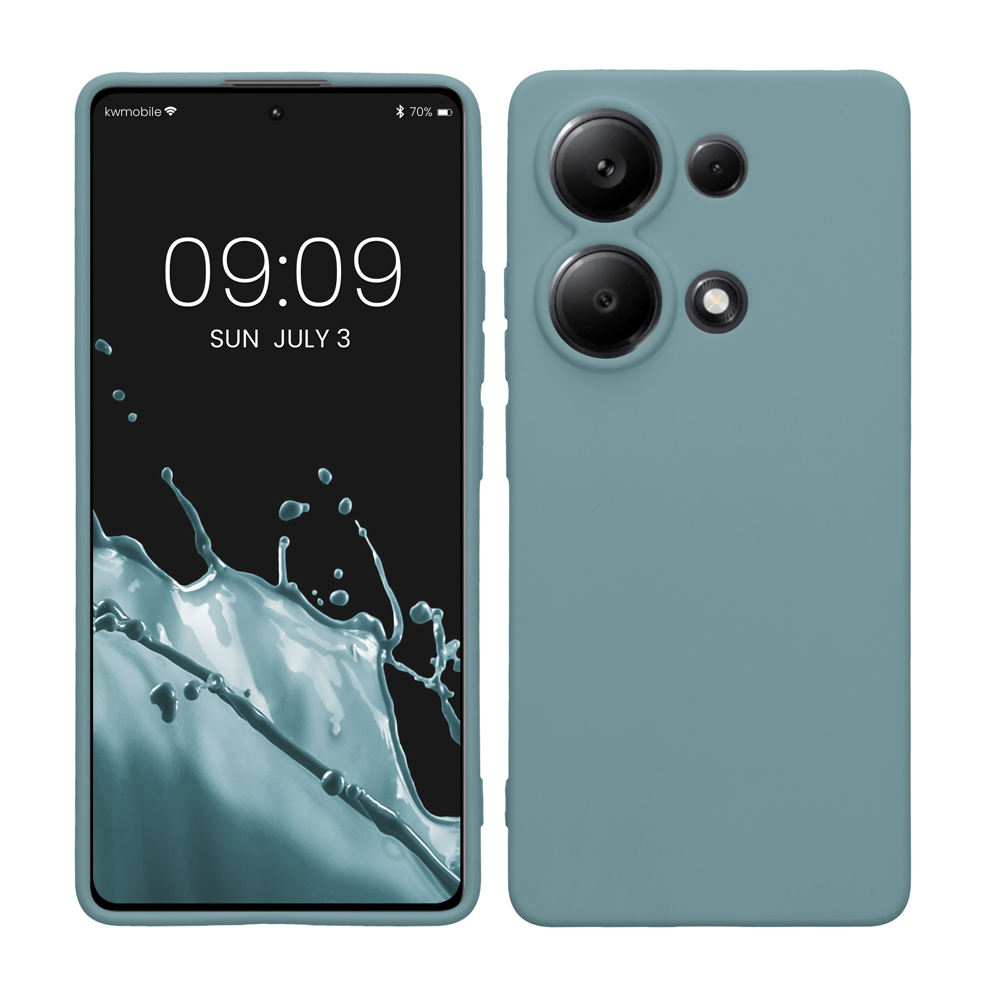 Kryt Xiaomi Redmi Note 13 Pro 4G silikonový TPU červená kwmobile