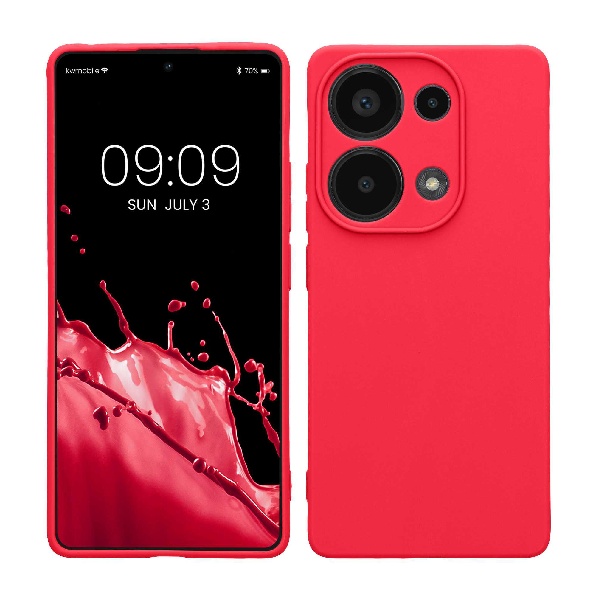 Kryt Xiaomi Redmi Note 13 Pro 4G silikonový TPU růžová kwmobile