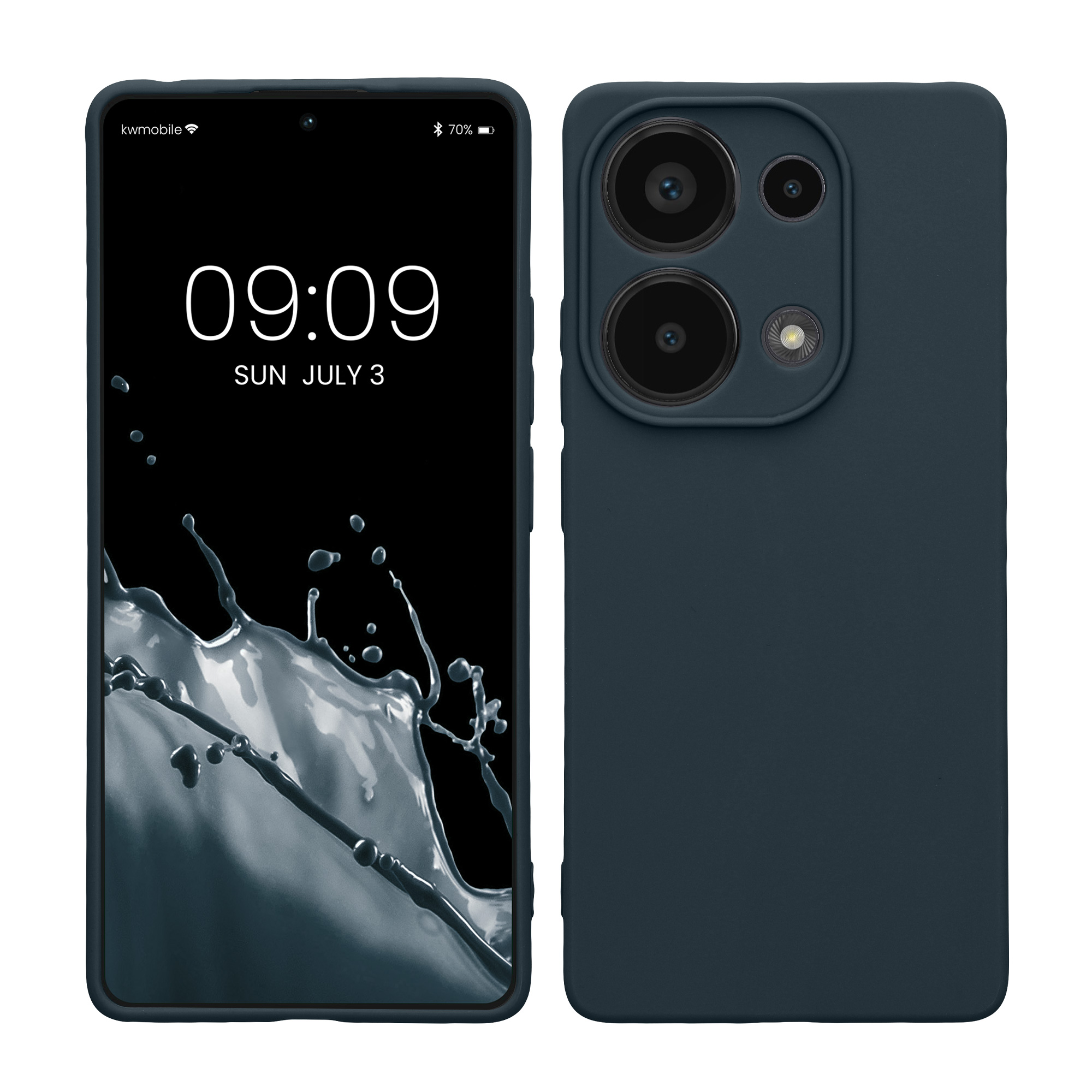 Kryt Xiaomi Redmi Note 13 Pro 4G silikonový TPU tmavá břidlice kwmobile