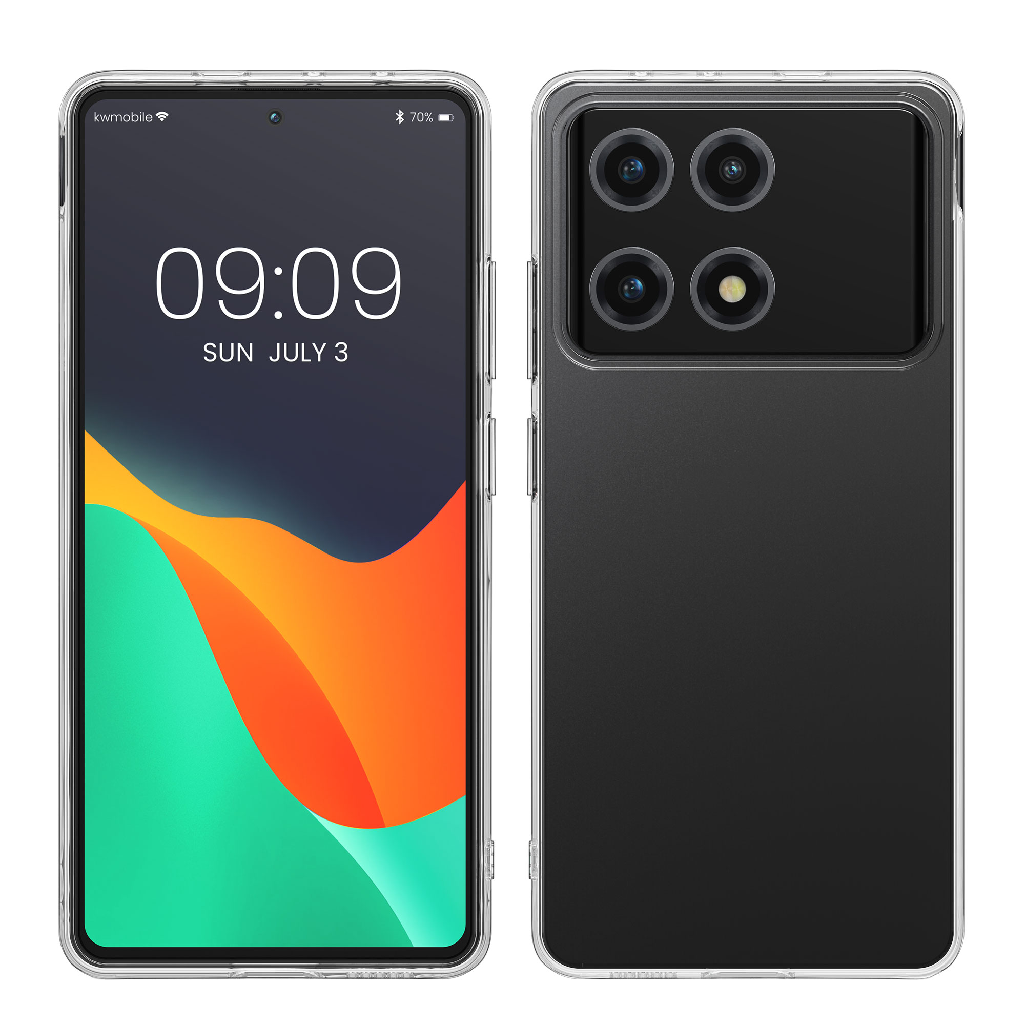 Kryt Xiaomi Poco X6 Pro 5G silikonový TPU průhledná kwmobile