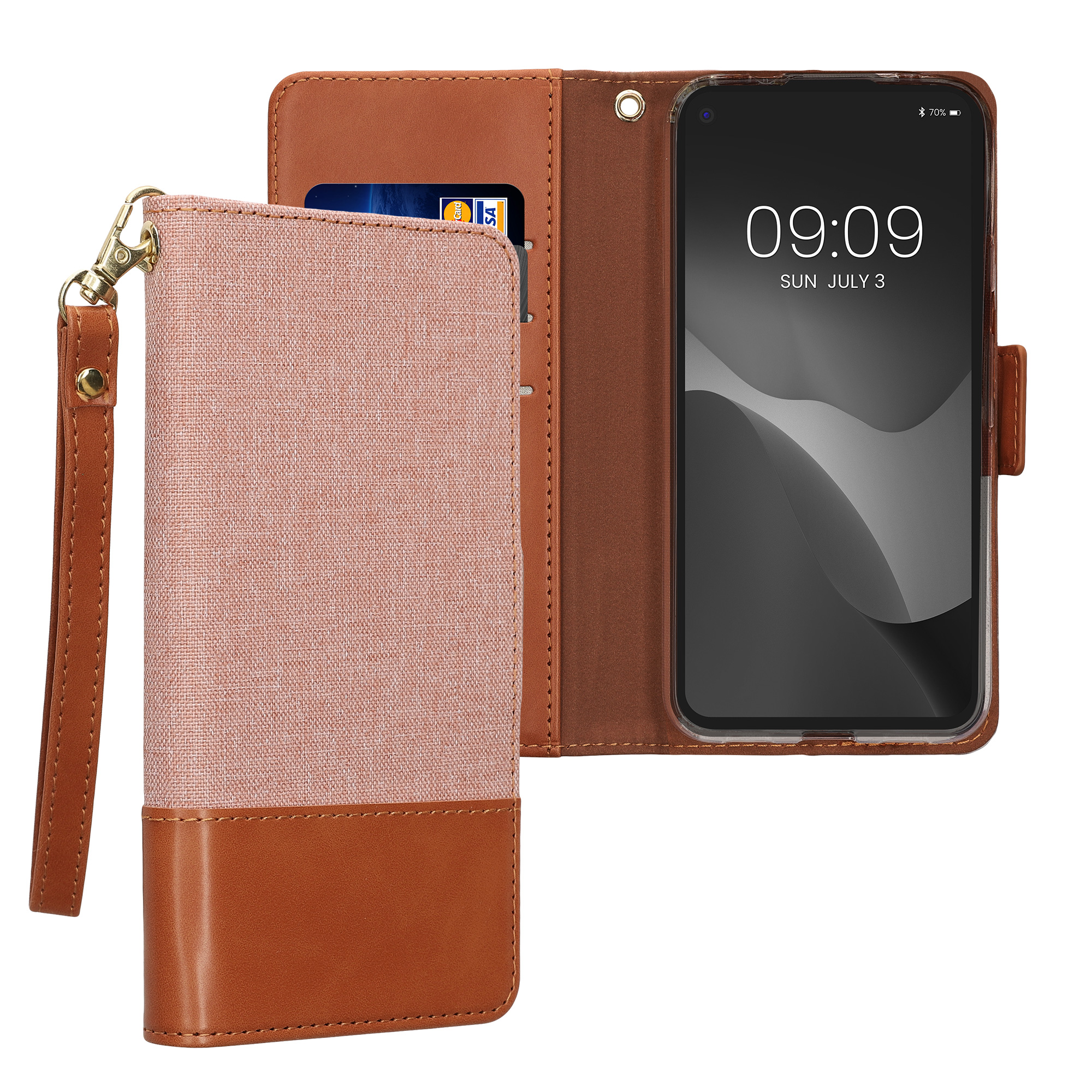 Zadní kryt kwmobile pro Google Pixel 4a - dusty růžová / brown