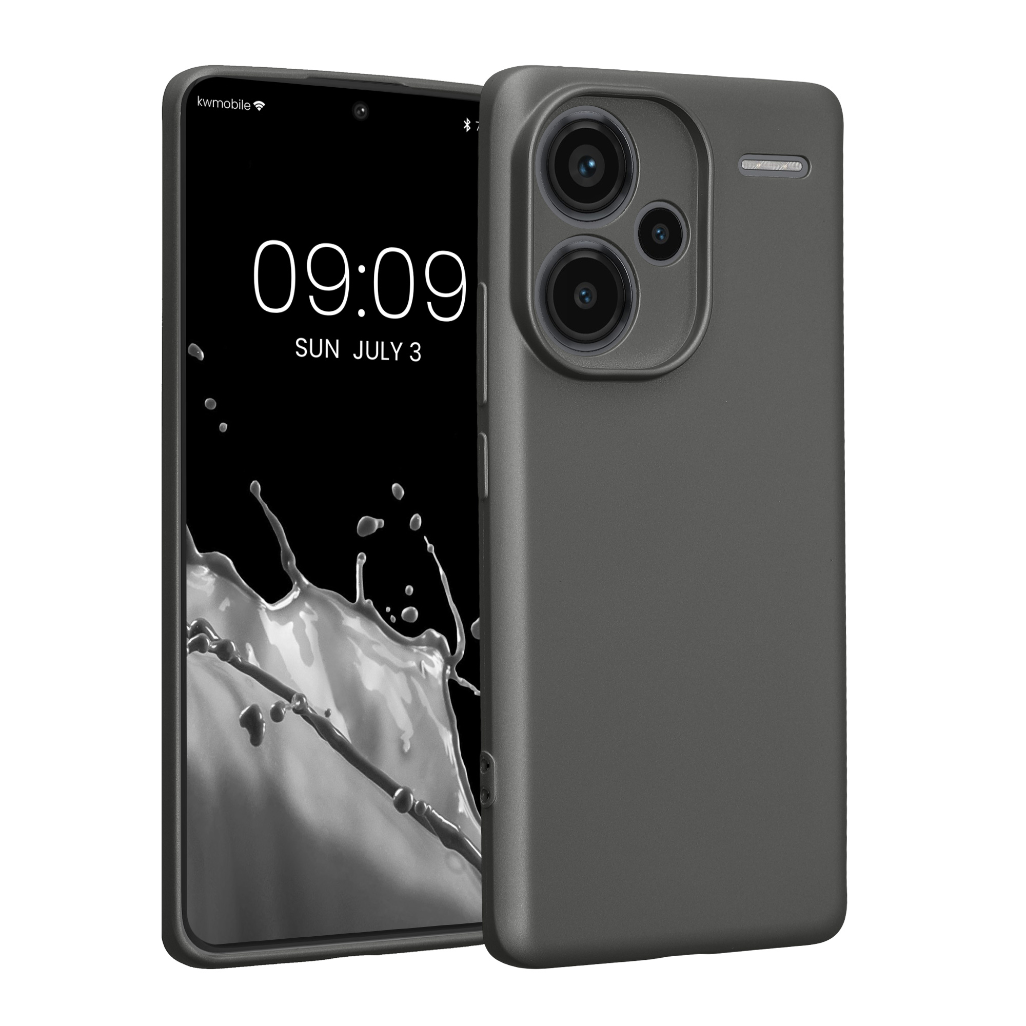 Kryt Xiaomi Redmi Note 13 Pro+ 5G metalický TPU šedá kwmobile