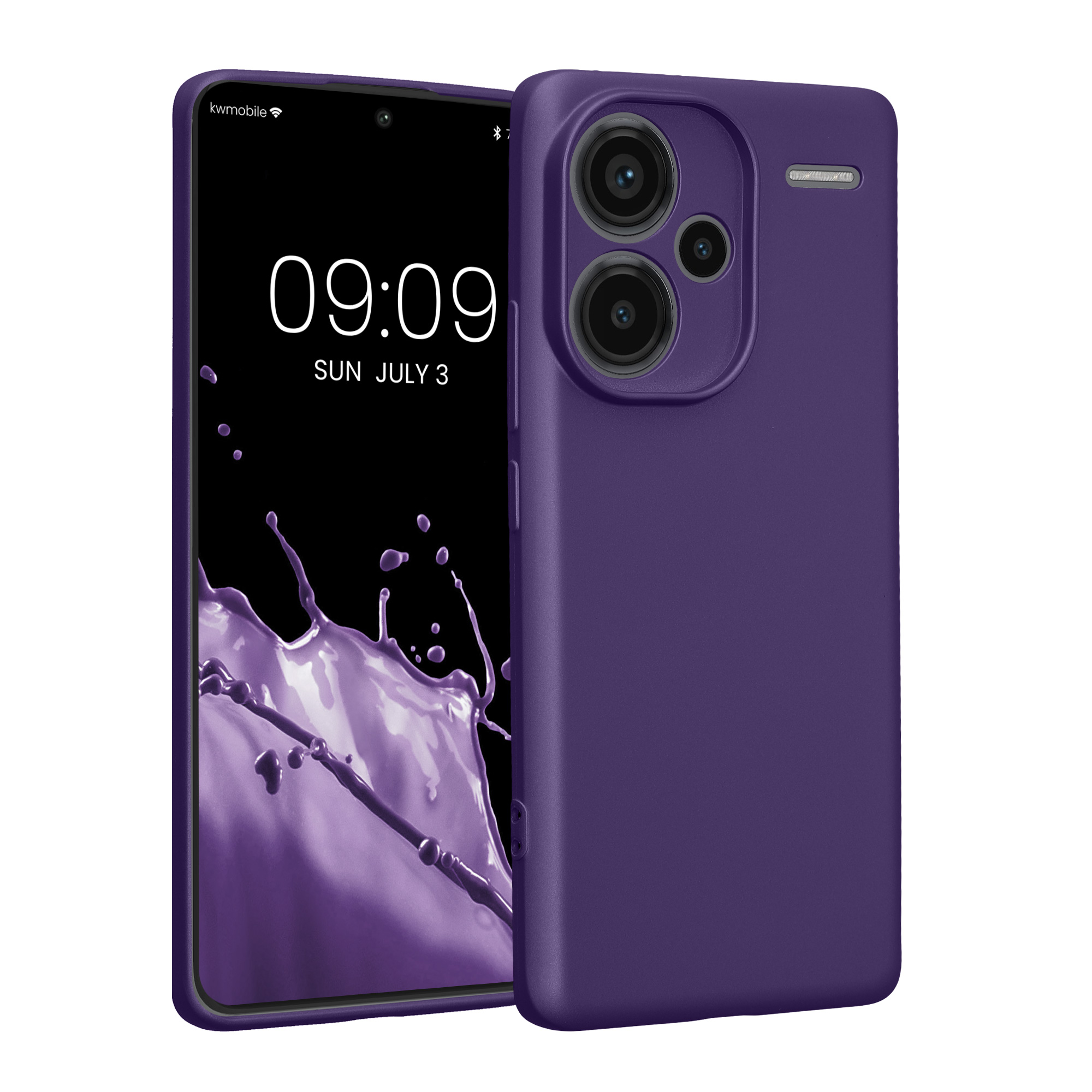 Kryt Xiaomi Redmi Note 13 Pro+ 5G metalický TPU modrá kwmobile