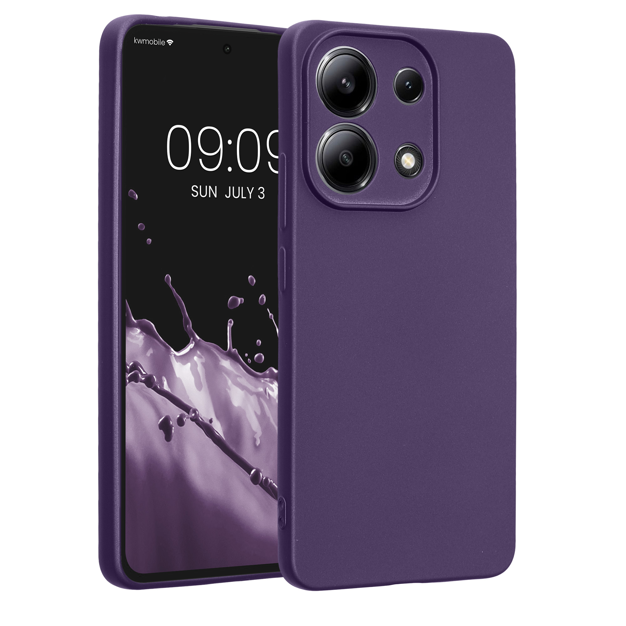 Kryt Xiaomi Redmi Note 13 4G metalický TPU modrá kwmobile