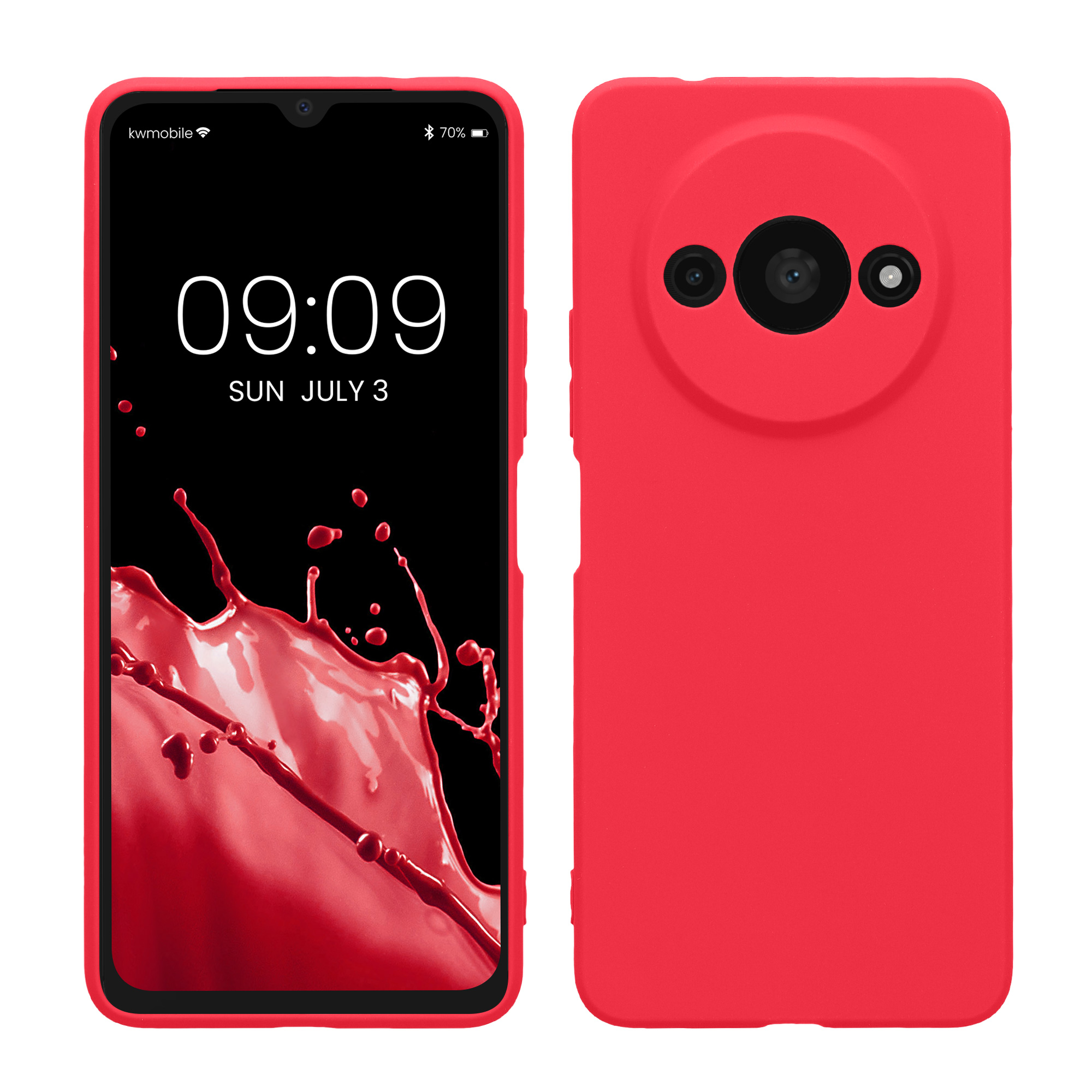 Kryt Xiaomi Redmi A3 silikonový TPU růžová kwmobile