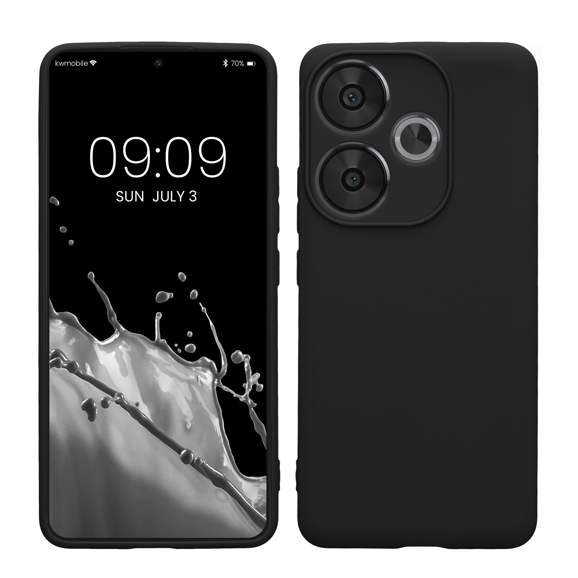 Kryt Xiaomi Poco F6 5G silikonový TPU černá kwmobile