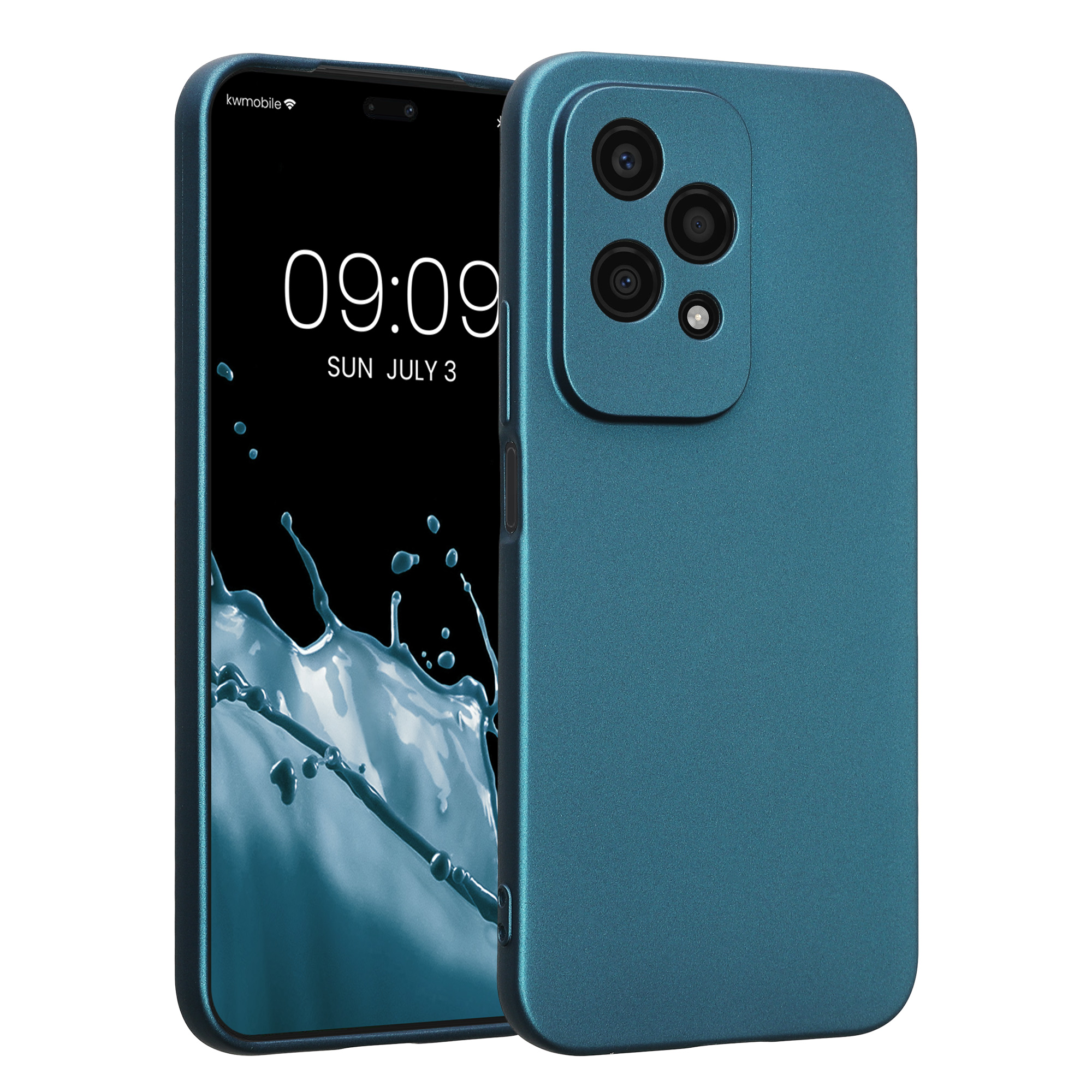 Kryt na mobil HONOR 200 Lite kwmobile metalicky karibsky modrý