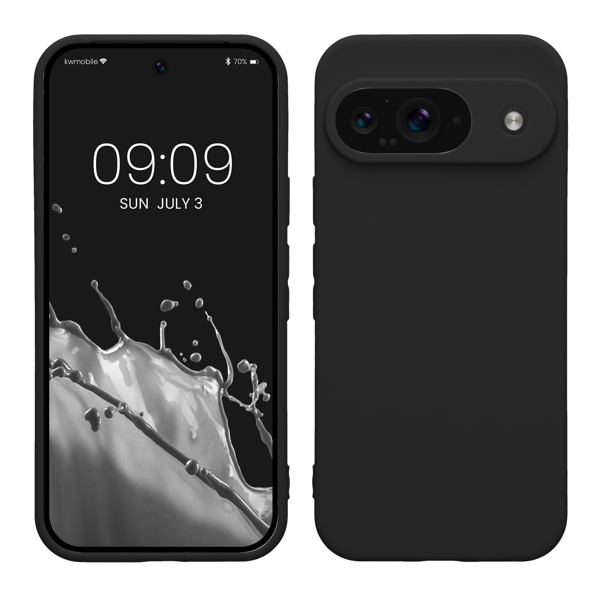 Kryt na mobil kwmobile pro Google Pixel 9 - černá