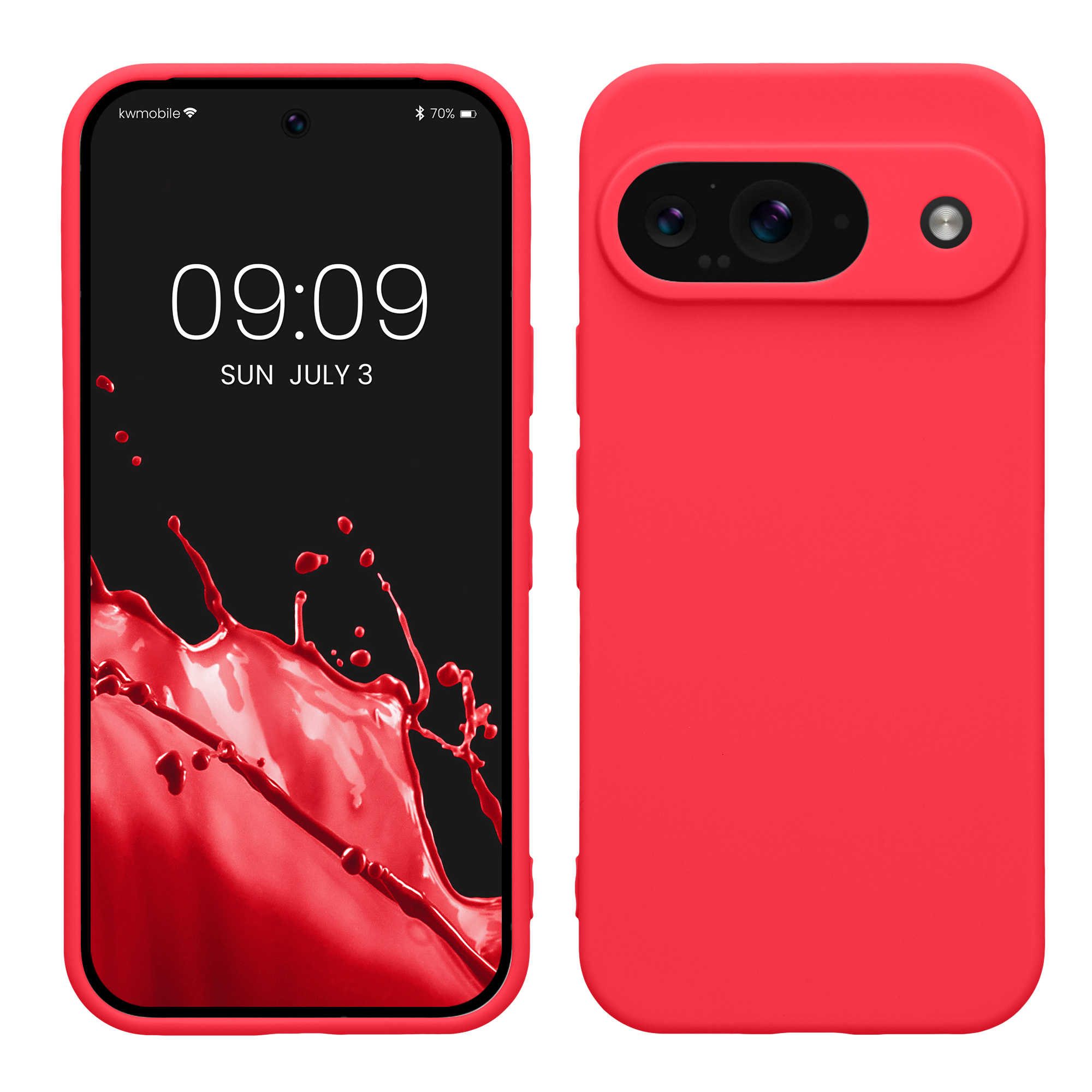 Kryt na mobil kwmobile pro Google Pixel 9 - růžová