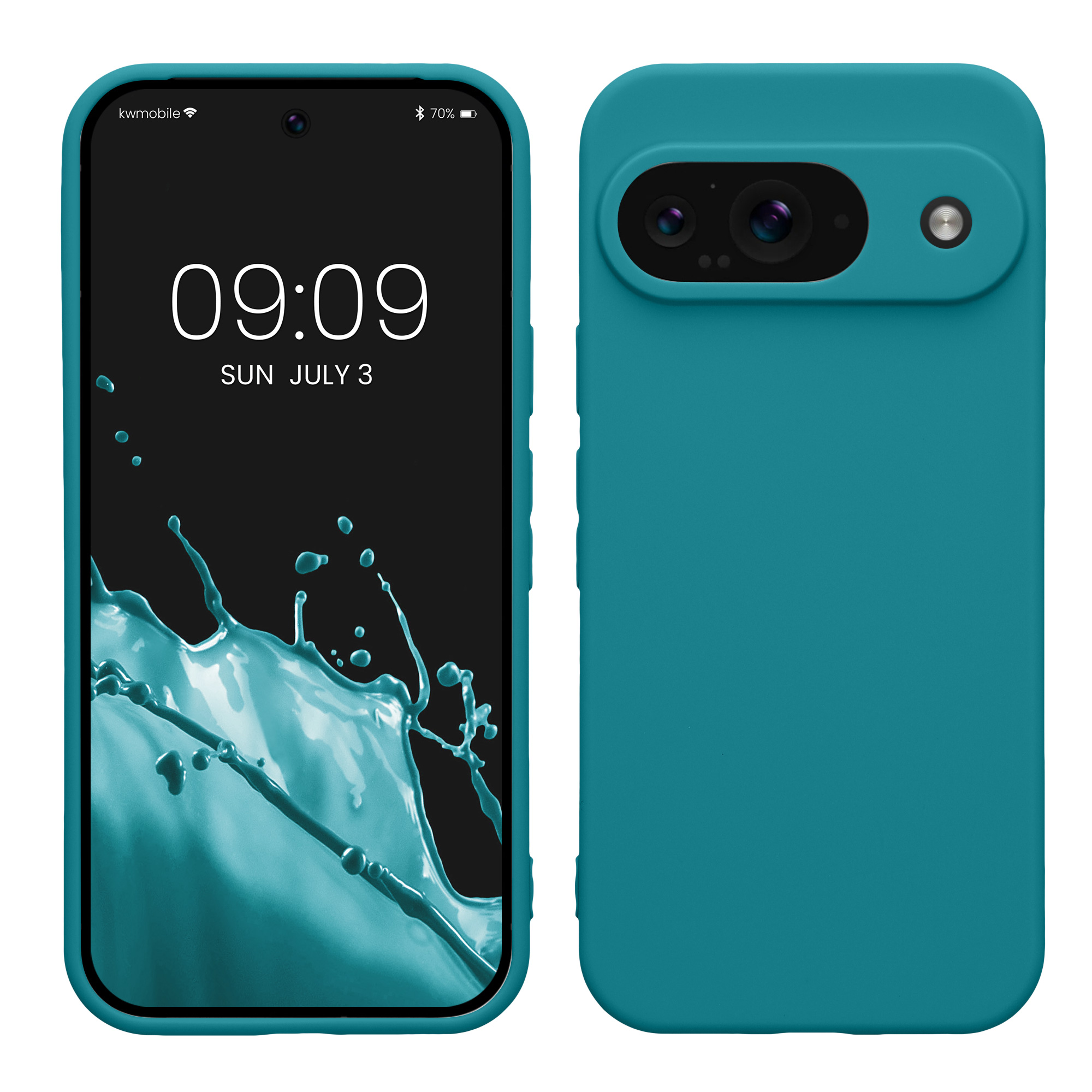 Kryt na mobil kwmobile pro Google Pixel 9 - matná tyrkysová