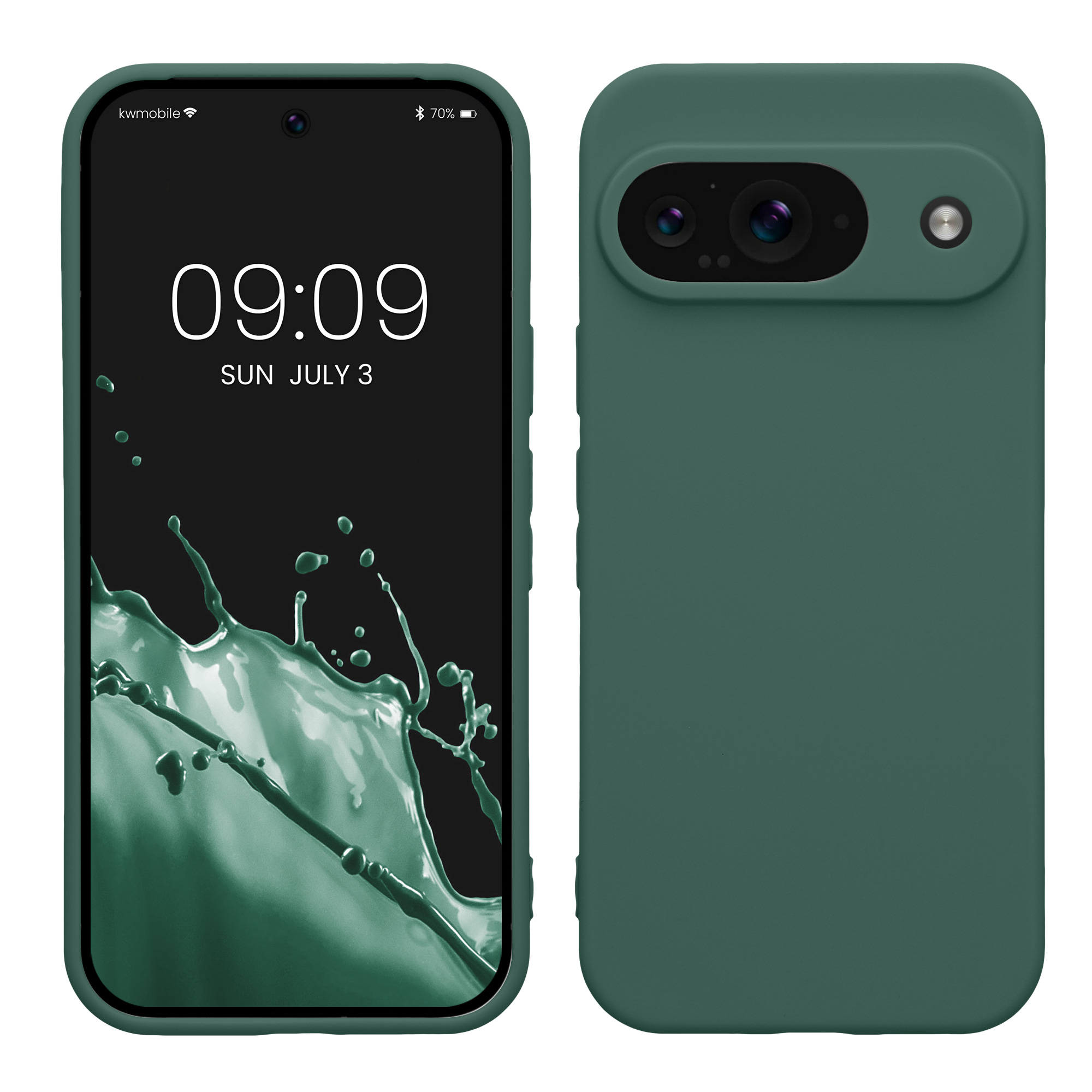 Kryt na mobil kwmobile pro Google Pixel 9 - lesní zelená