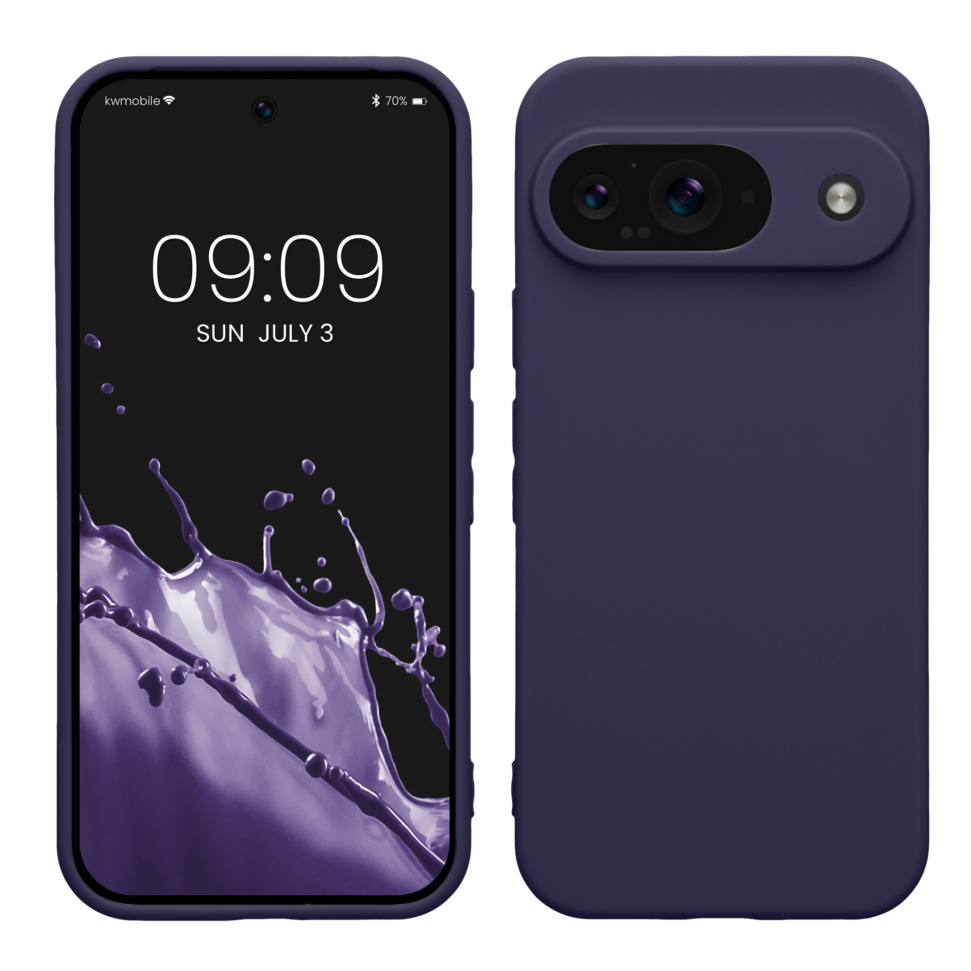 Kryt na mobil kwmobile pro Google Pixel 9 - tmavě modrá Deep Ocean