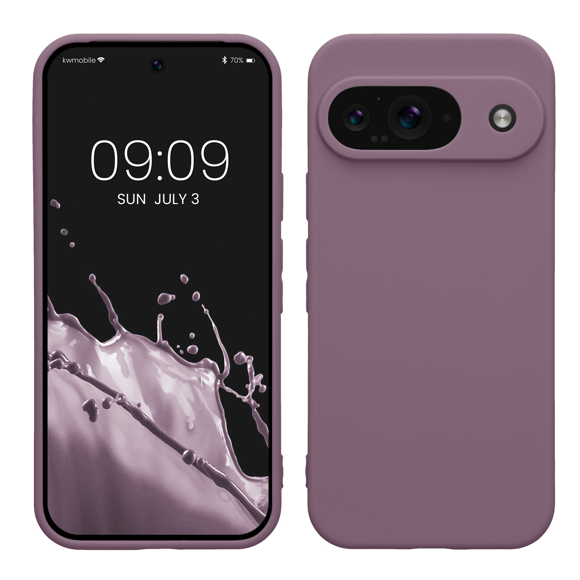 Kryt na mobil kwmobile pro Google Pixel 9 - světle fialová Pale Iris