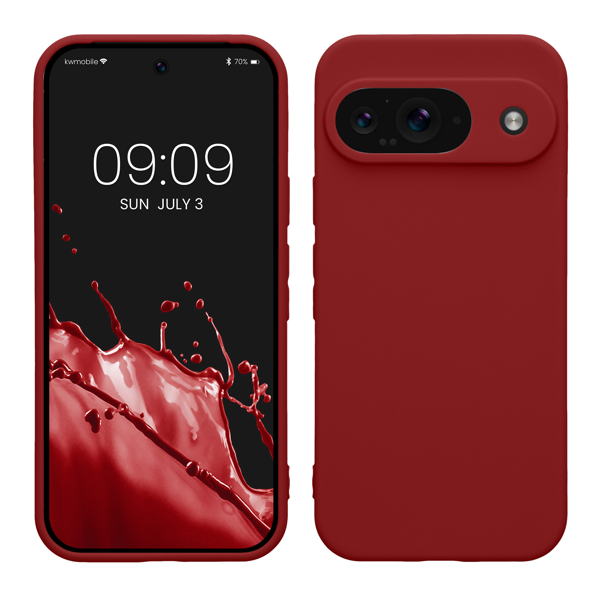 Kryt na mobil kwmobile pro Google Pixel 9 - červená
