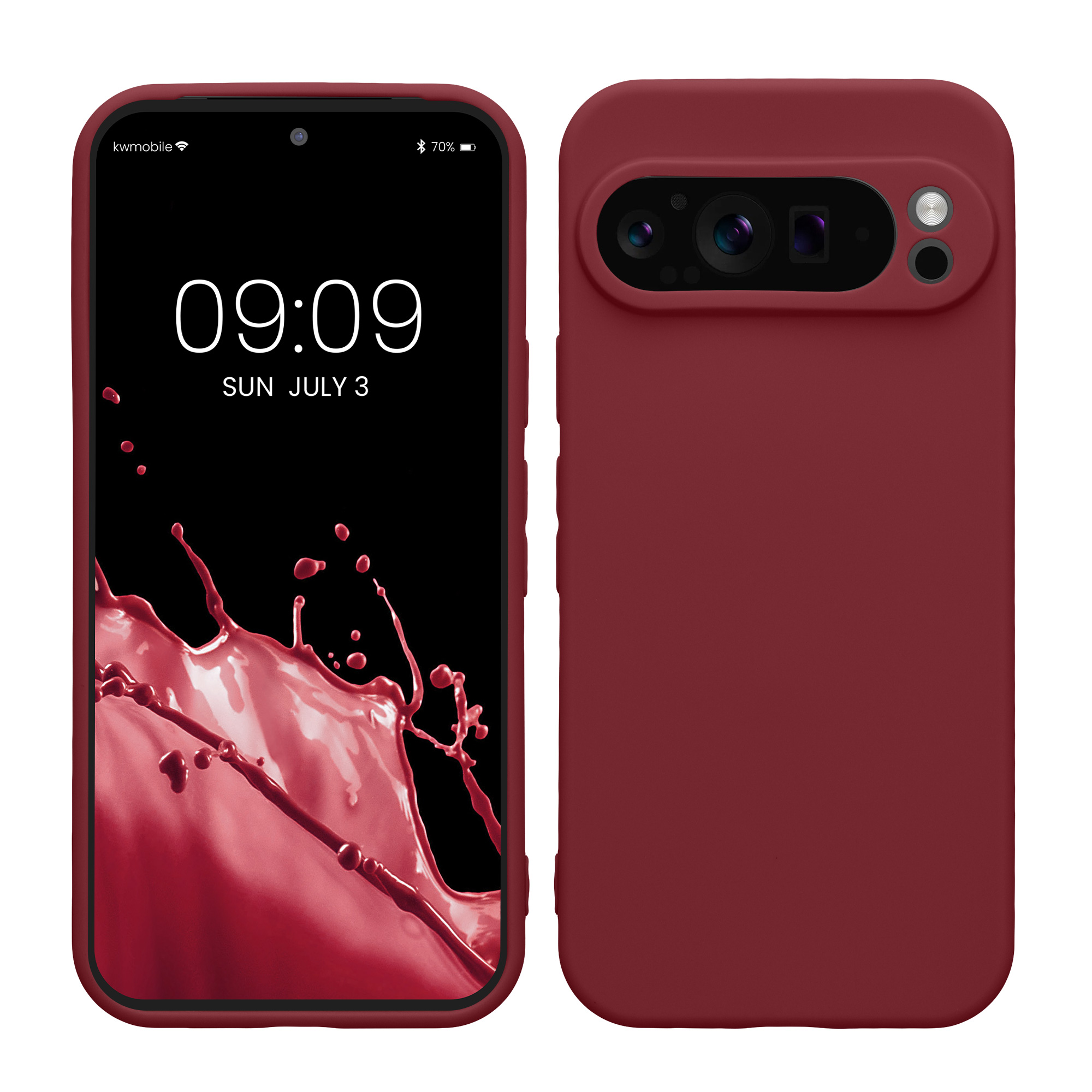Pouzdro pro Google Pixel 9 Pro kwmobile tenké TPU - vínově fialová