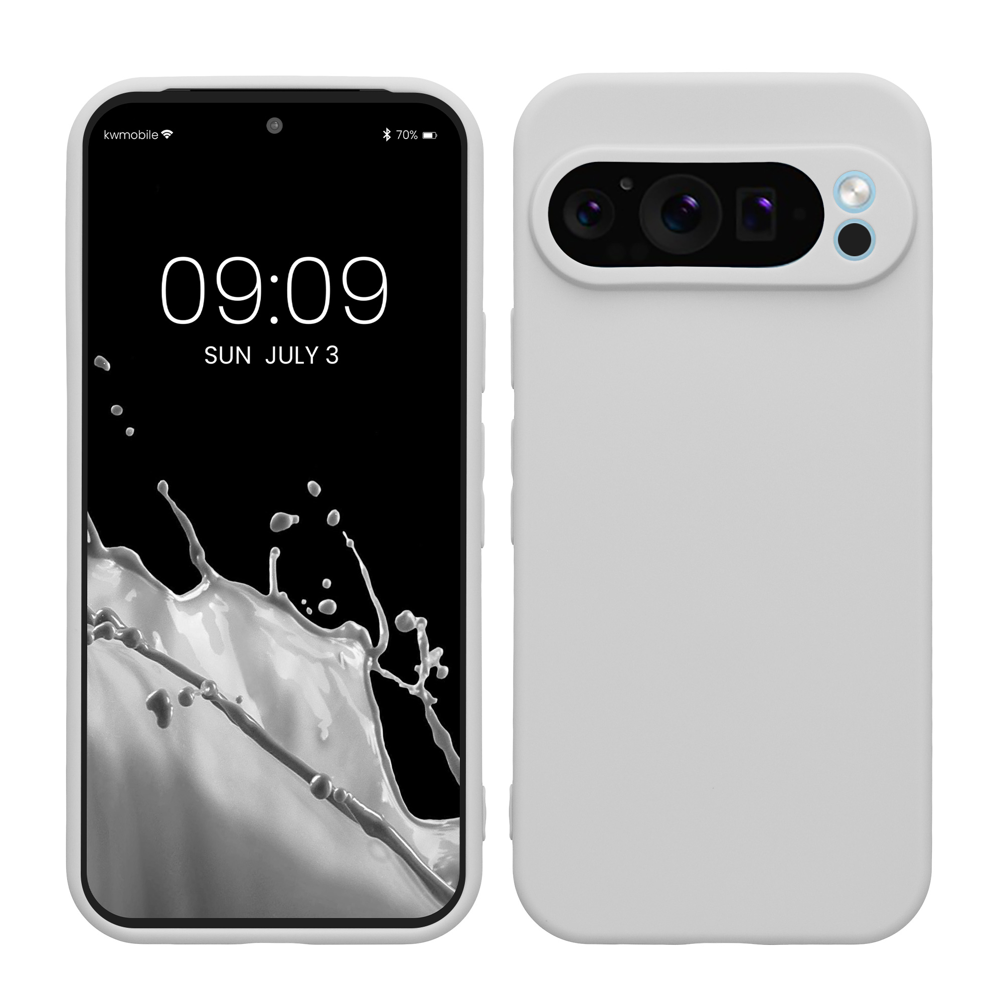 Kryt na mobil kwmobile pro Google Pixel 9 Pro / Google Pixel 9 - matná bílá