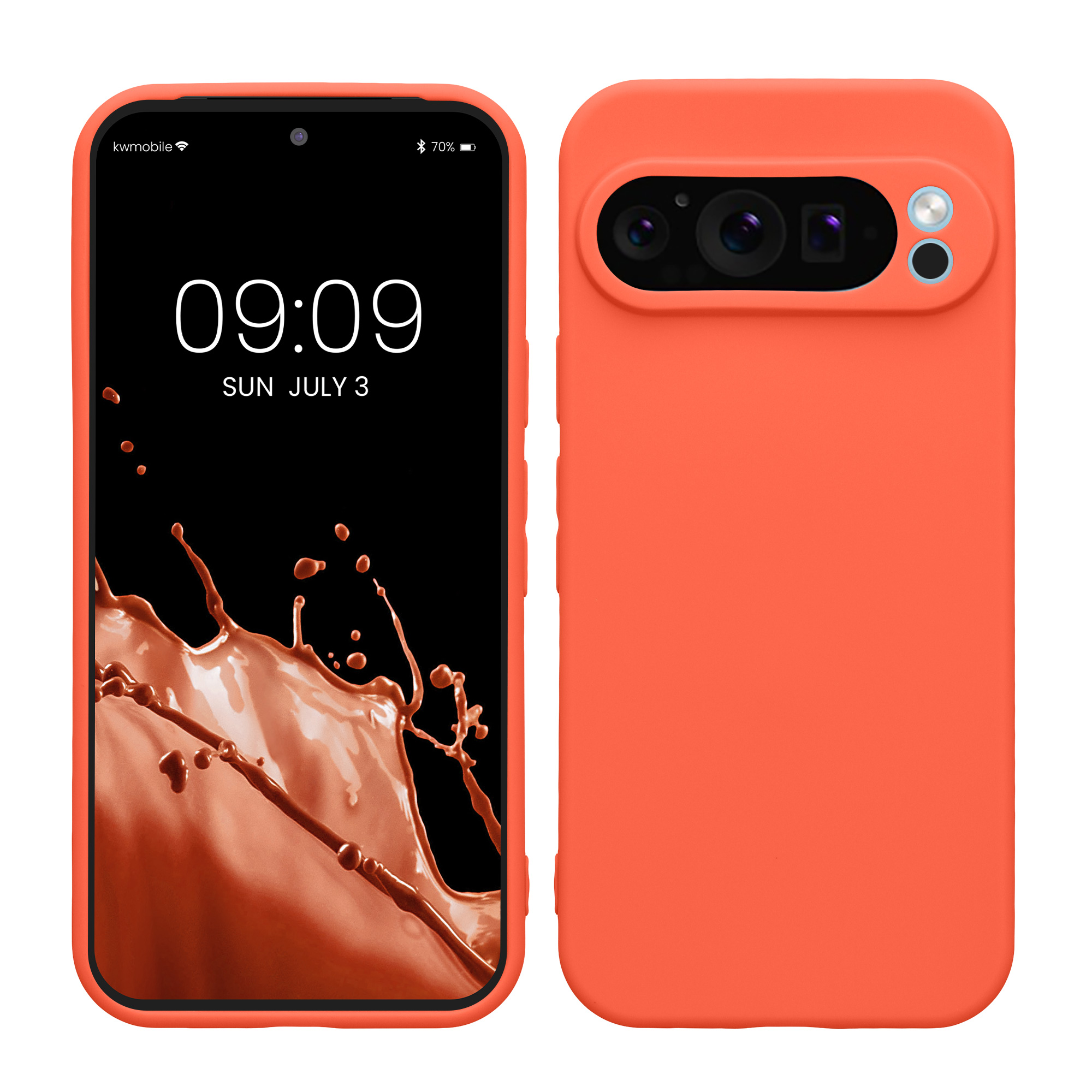 Kryt na mobil kwmobile pro Google Pixel 9 Pro / Google Pixel 9 - Vivid Coral