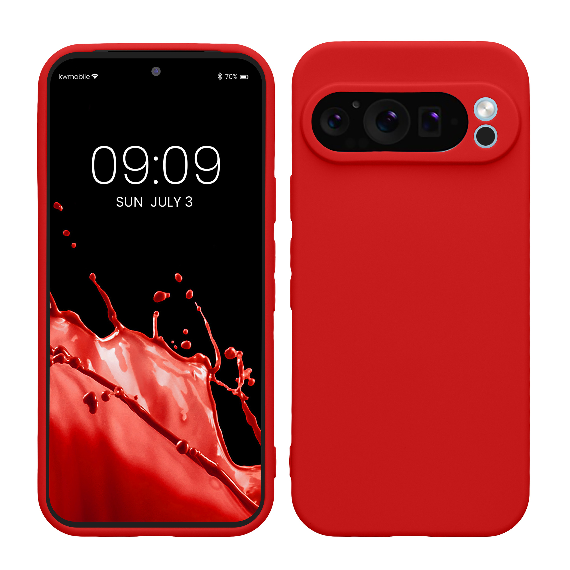 Kryt na mobil kwmobile pro Google Pixel 9 Pro / Google Pixel 9 - červená