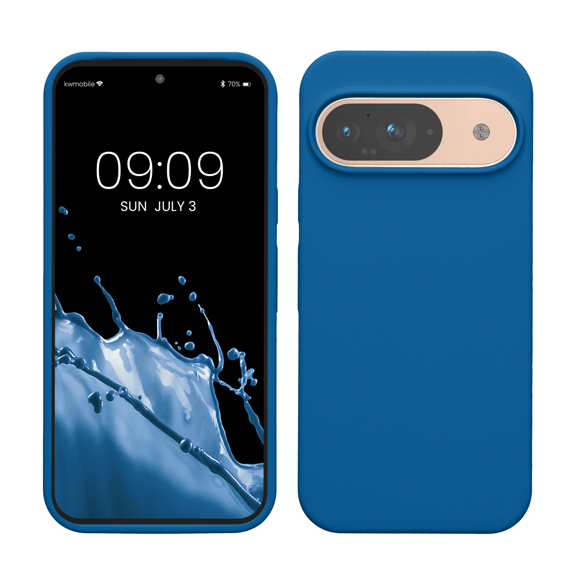 Kryt na mobil kwmobile pro Google Pixel 9 Pro / Google Pixel 9 - modrá Blue Reef