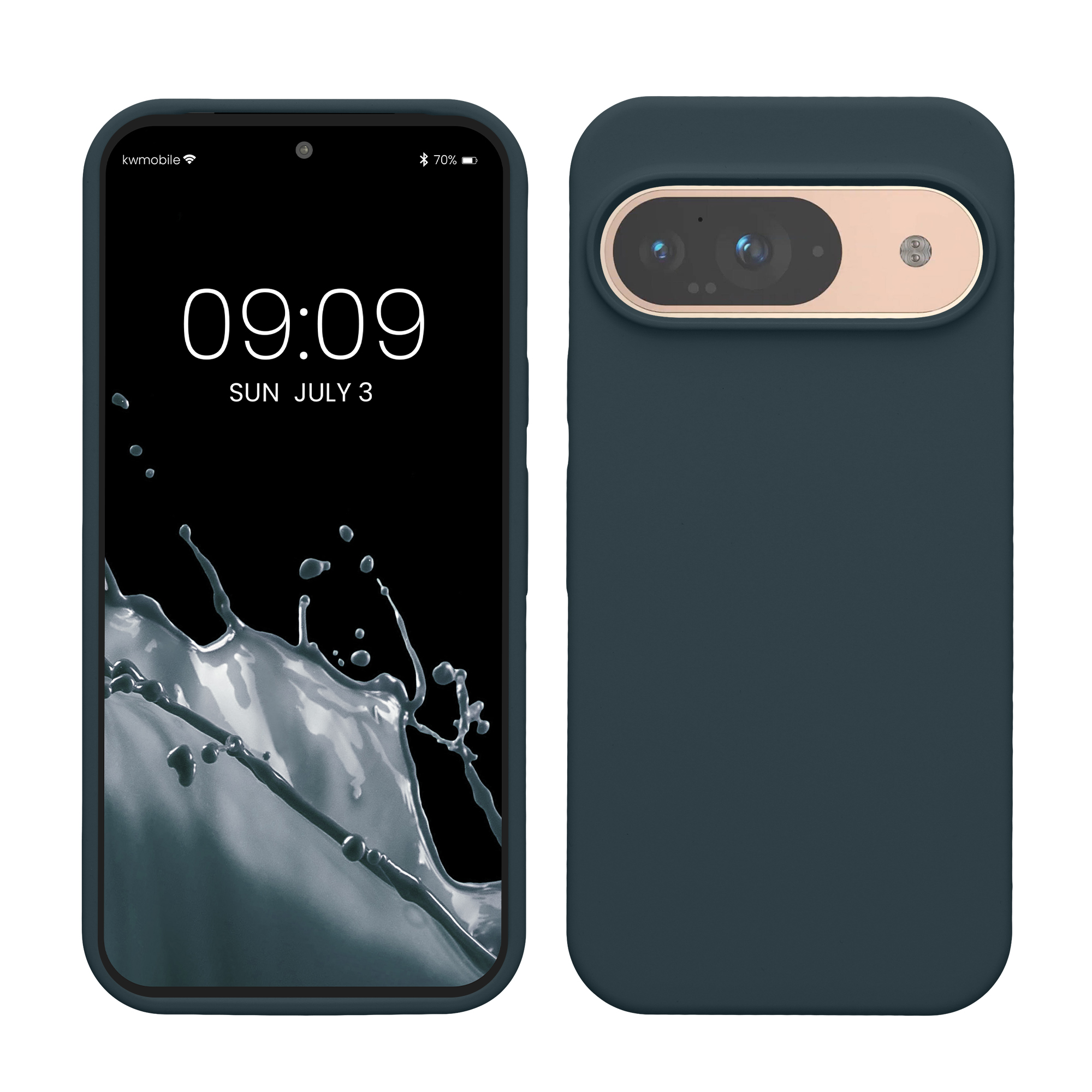 Kryt na mobil kwmobile pro Google Pixel 9 Pro / Google Pixel 9 - tmavě břidlicová