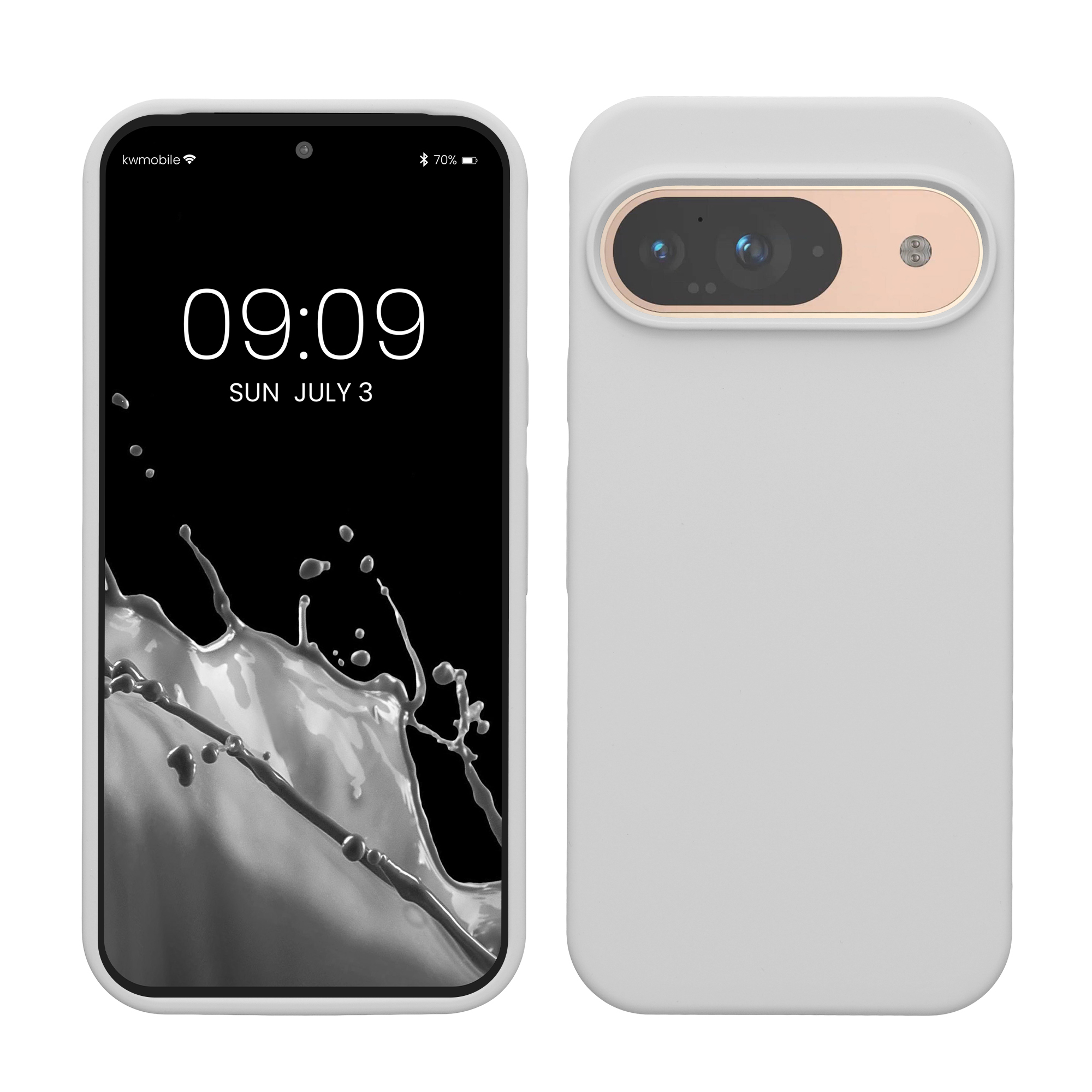 Kryt na mobil kwmobile pro Google Pixel 9 Pro / Google Pixel 9 - matná bílá