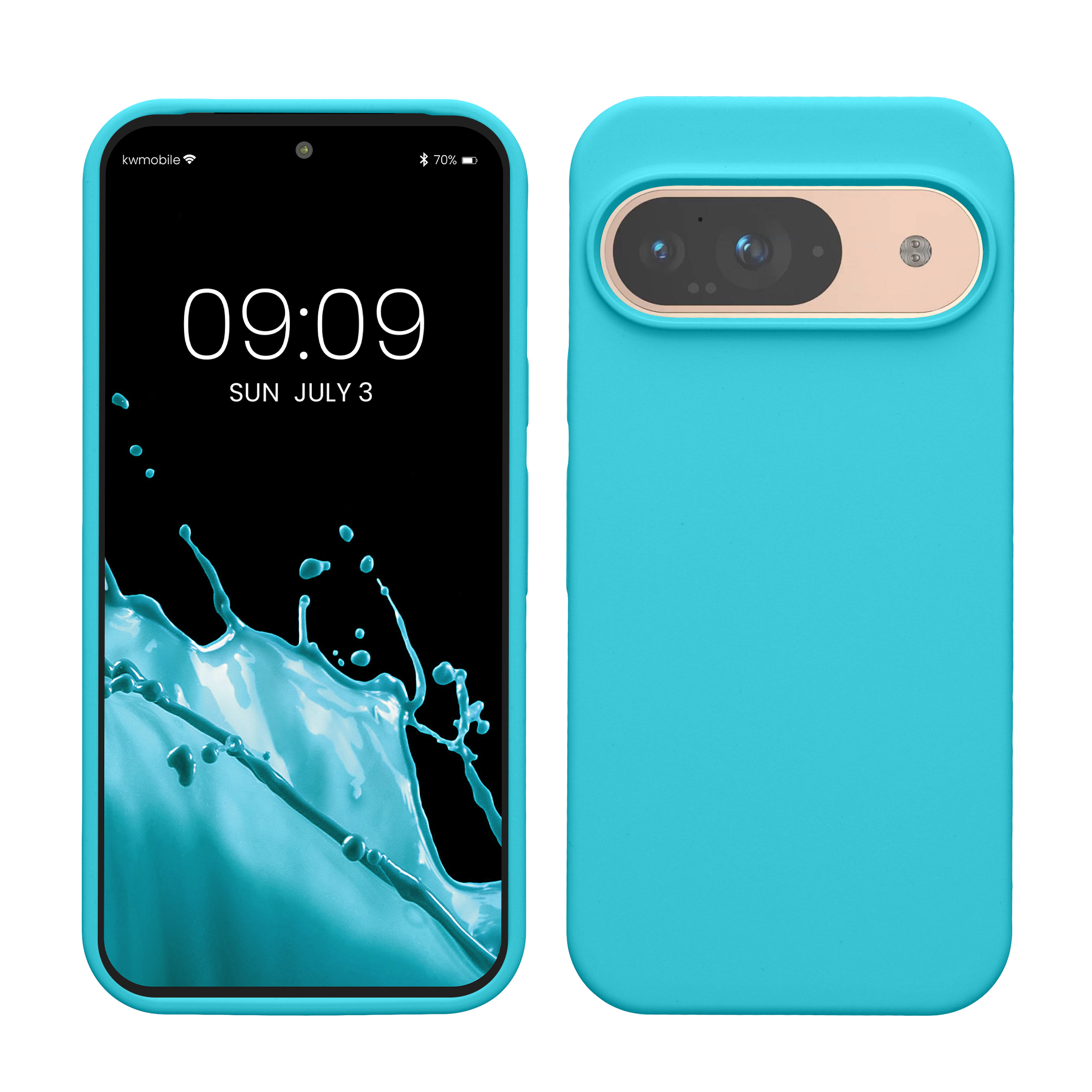 Kryt na mobil kwmobile pro Google Pixel 9 Pro / Google Pixel 9 - Wireless Charging Cool Glacier