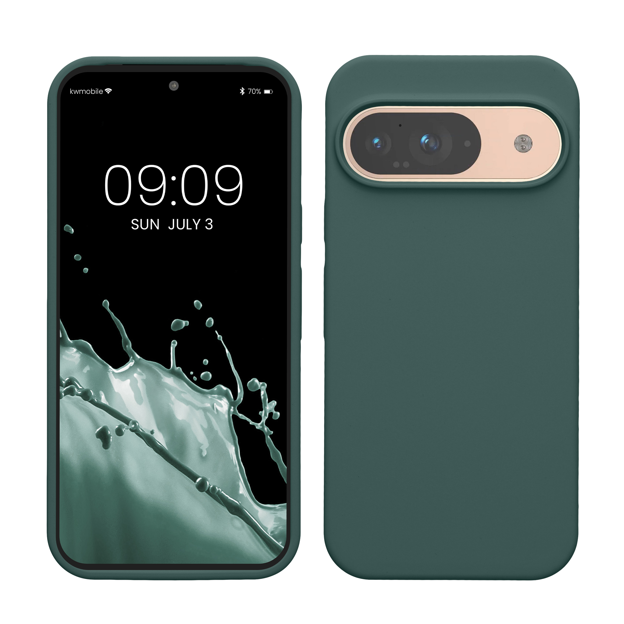 Kryt na mobil kwmobile pro Google Pixel 9 Pro / Google Pixel 9 - zelená