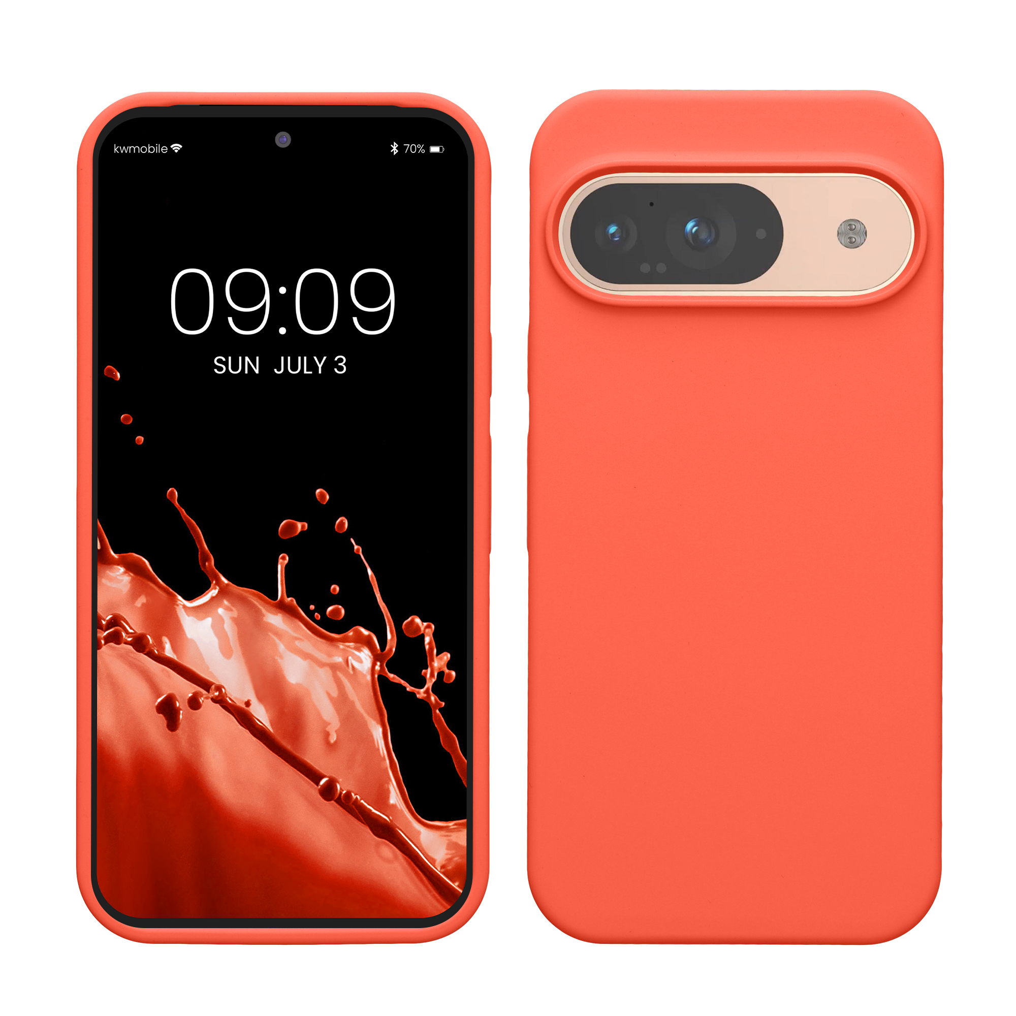 Kryt na mobil kwmobile pro Google Pixel 9 Pro / Google Pixel 9 - Wireless Charging Vivid Coral