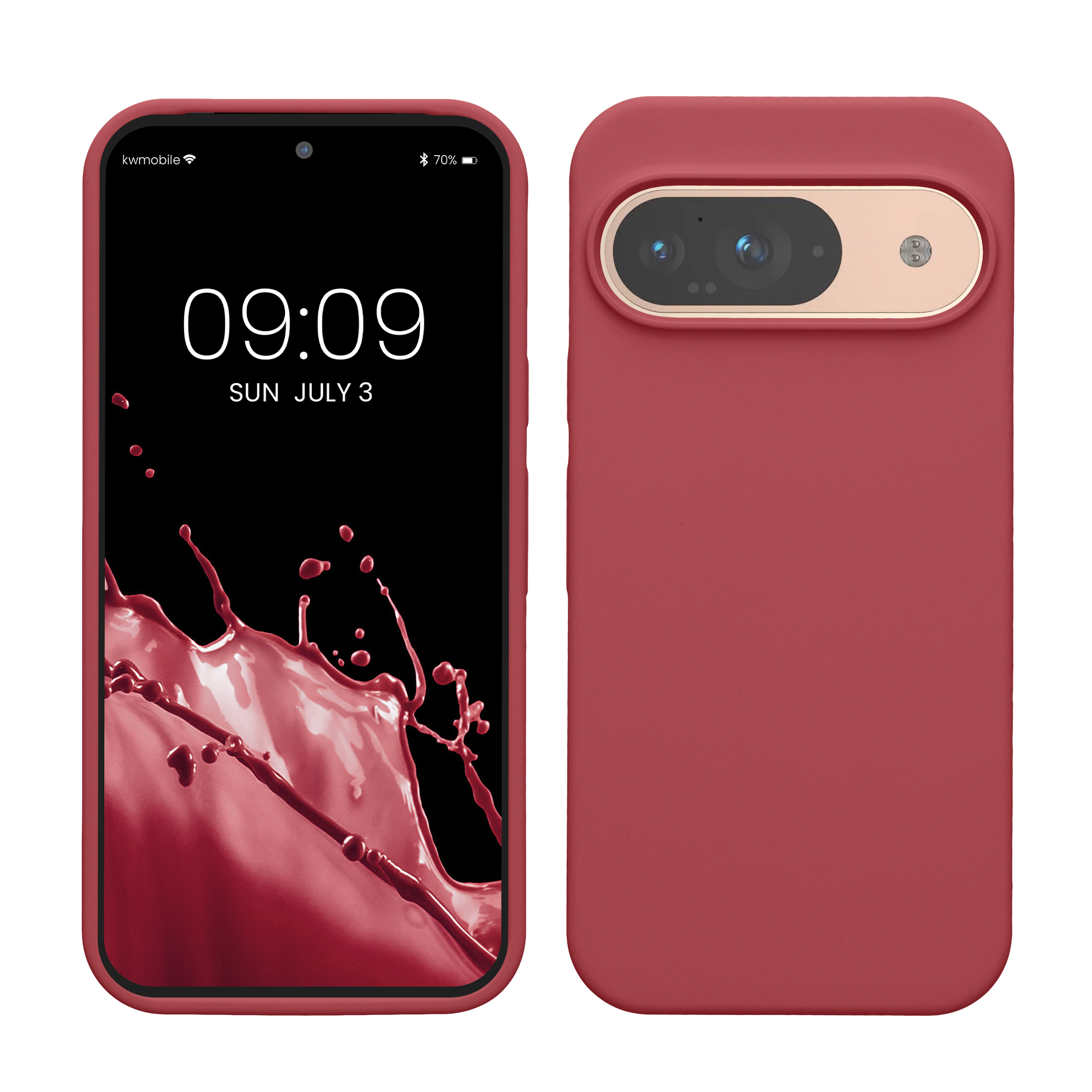 Kryt na mobil kwmobile pro Google Pixel 9 Pro / Google Pixel 9 - Wireless Charging Dark Rose