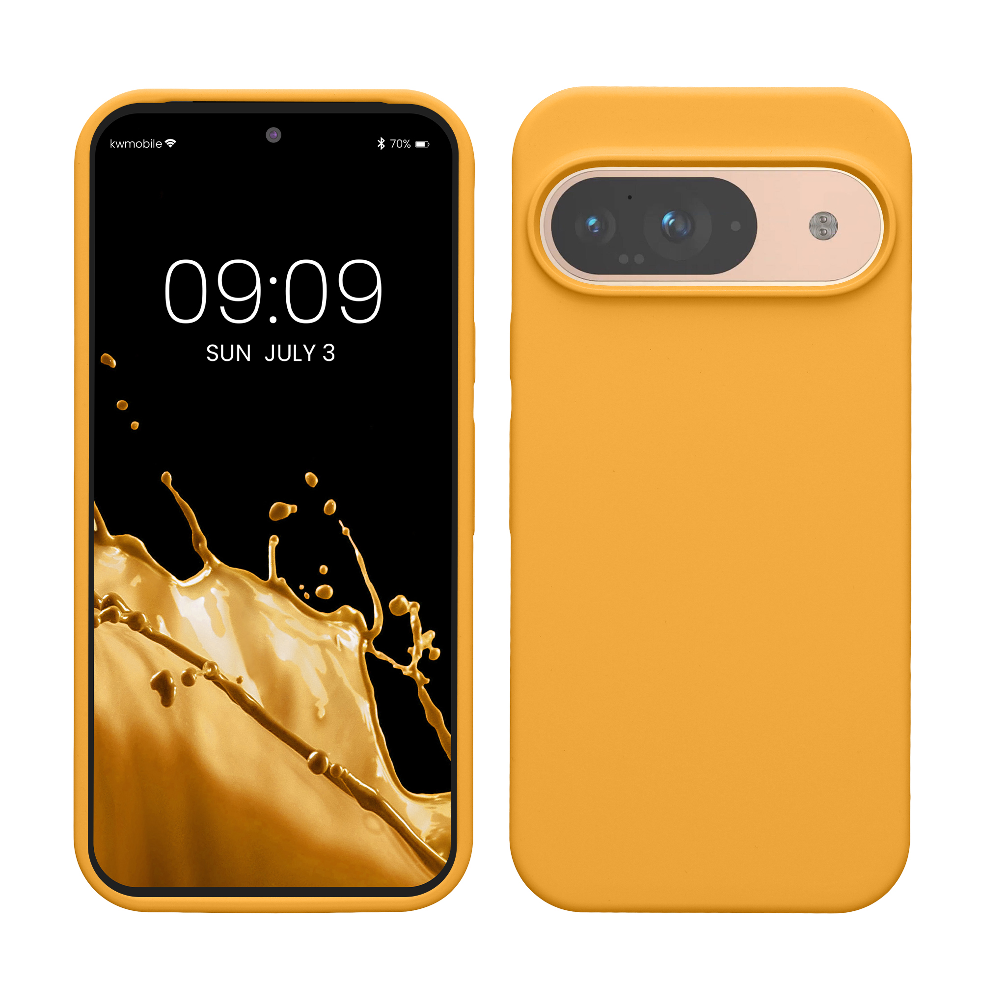 Kryt na mobil kwmobile pro Google Pixel 9 Pro / Google Pixel 9 - Wireless Charging Mango