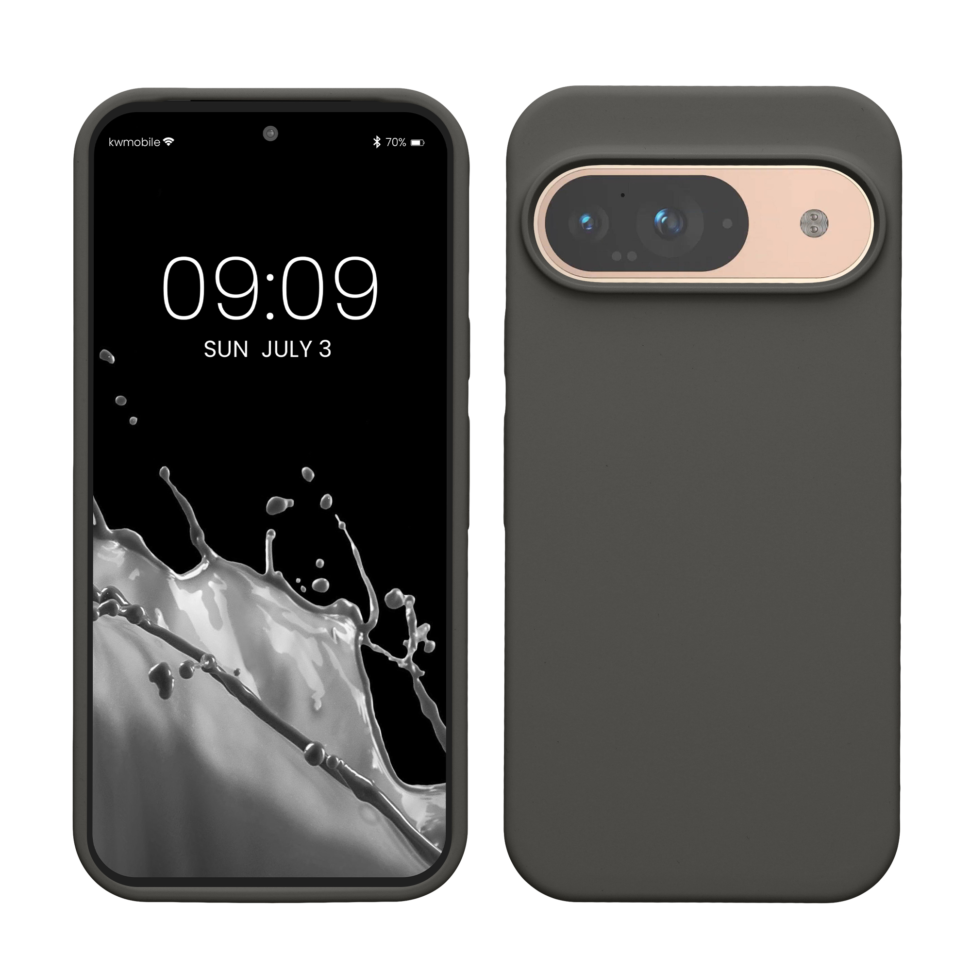 Kryt na mobil kwmobile pro Google Pixel 9 Pro / Google Pixel 9 - Wireless Charging Stone Dust