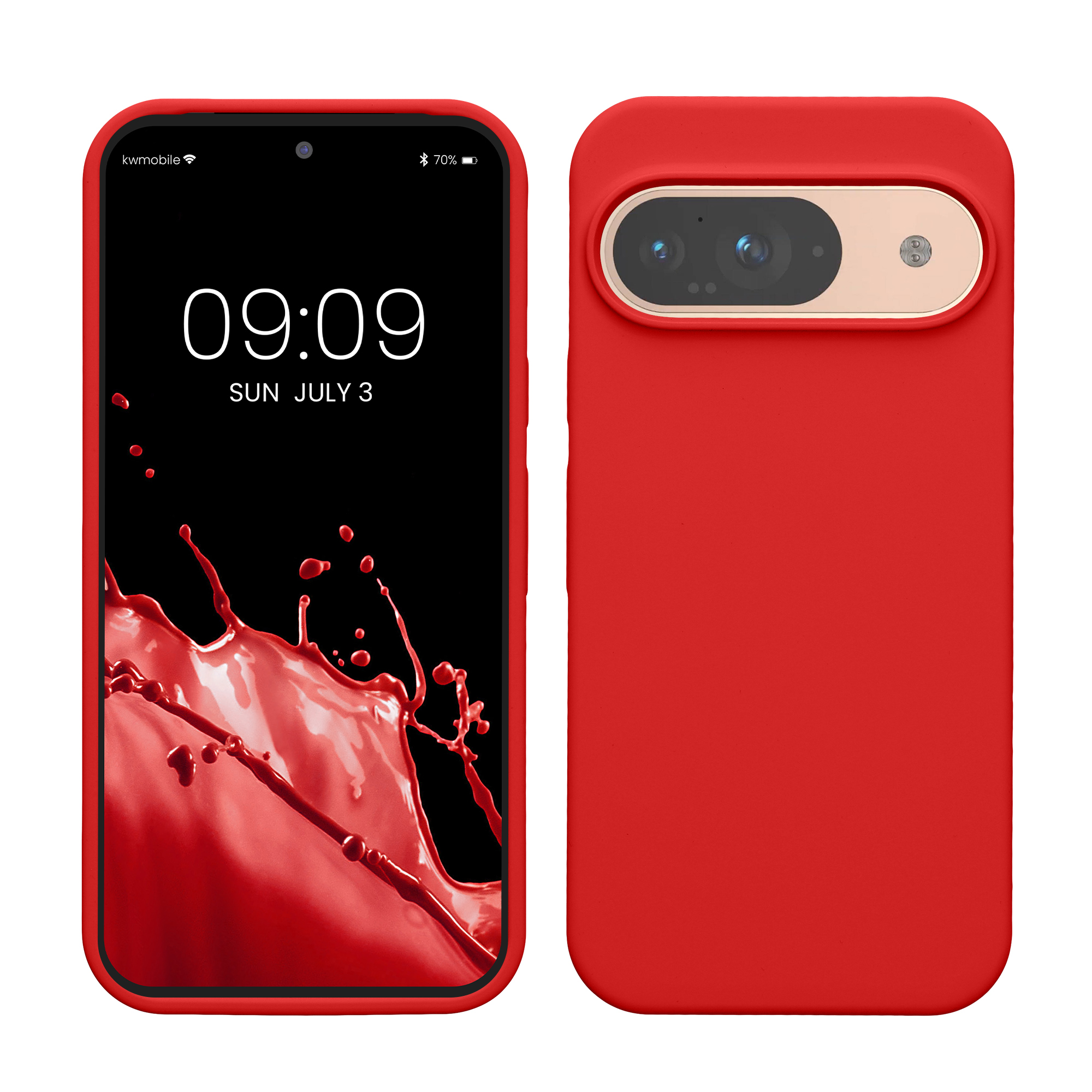 Kryt na mobil kwmobile pro Google Pixel 9 Pro / Google Pixel 9 - červená