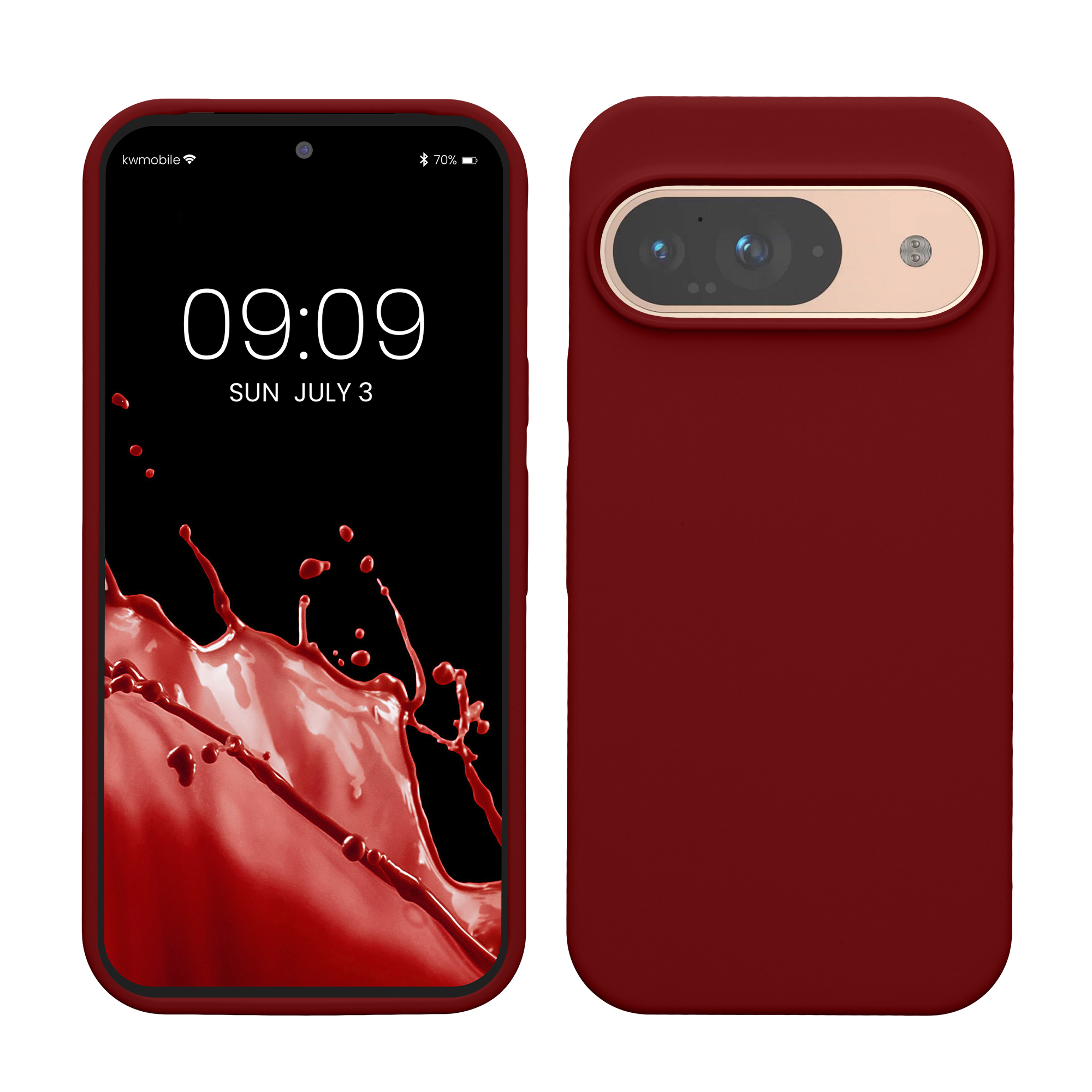 Kryt na mobil kwmobile pro Google Pixel 9 Pro / Google Pixel 9 - červená