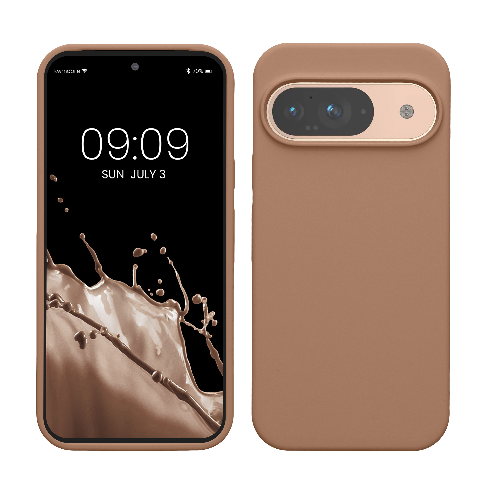 Kryt na mobil kwmobile pro Google Pixel 9 Pro / Google Pixel 9 - Wireless Charging Cappuccino