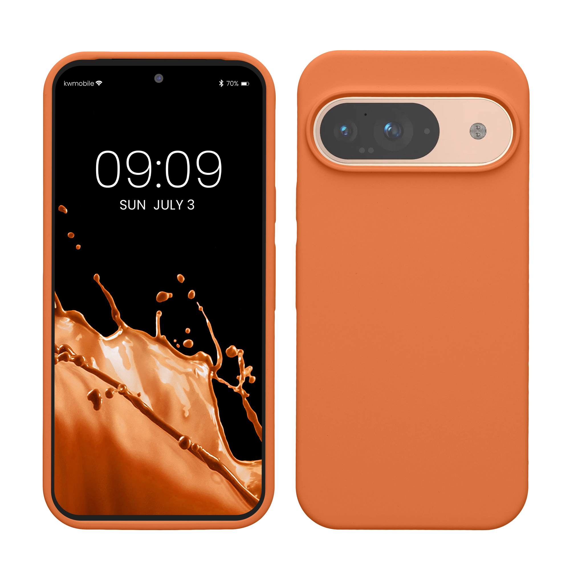 Kryt na mobil kwmobile pro Google Pixel 9 Pro / Google Pixel 9 - teplá meruňková