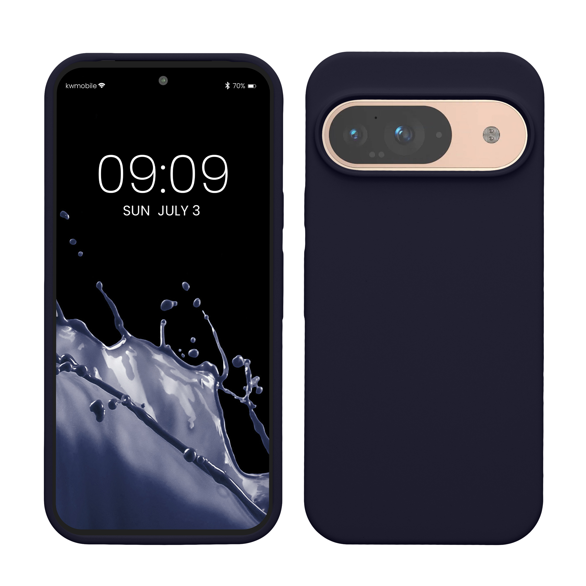 Kryt na mobil kwmobile pro Google Pixel 9 Pro / Google Pixel 9 - tmavě modrá Deep Ocean